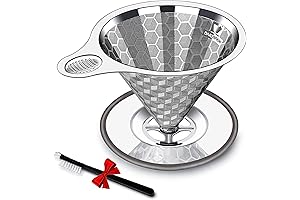 balmuda The Brew T Single Serve Coffee Dripper - Triple Layer Filter Brewing System