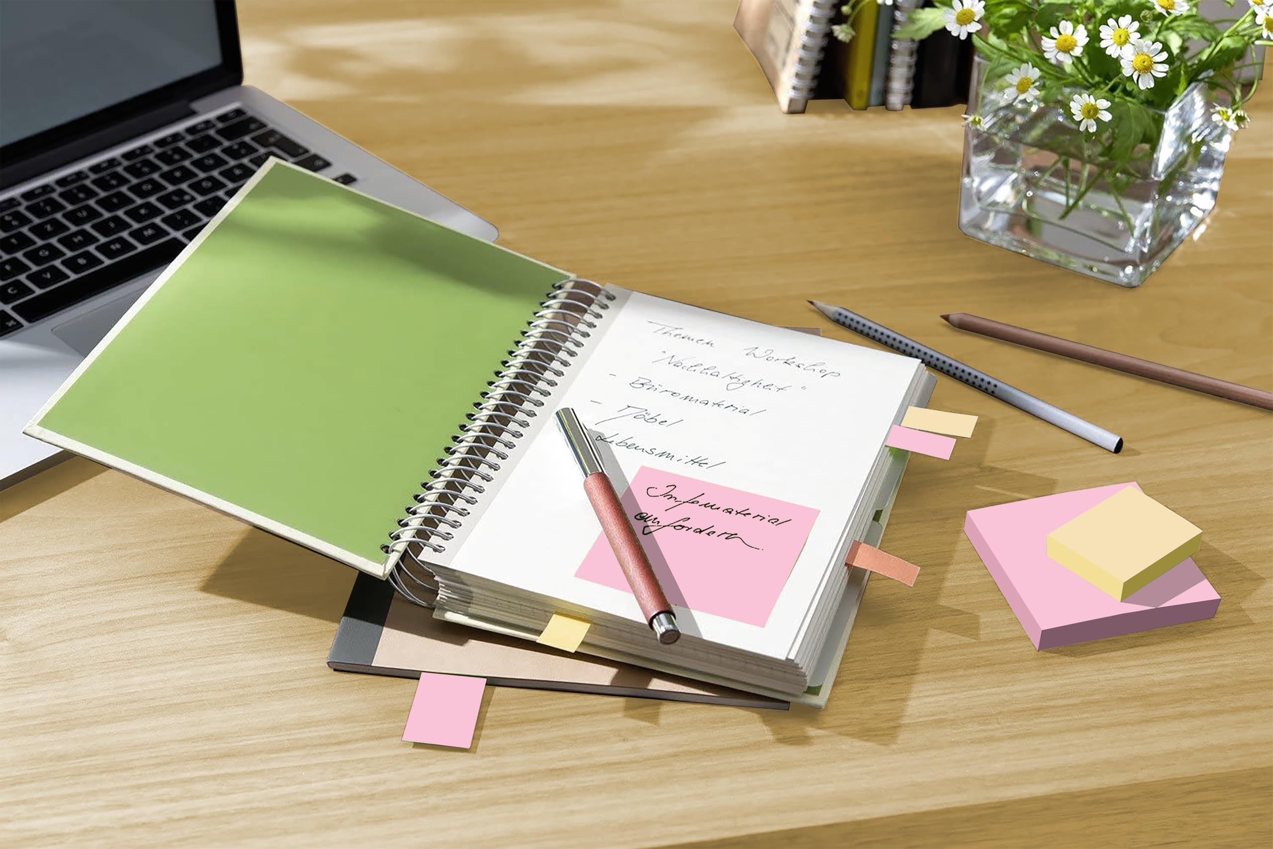 Post-it Recycling-Notes, 16 Blöcke (1600 Blatt), 76 mm x 76 mm