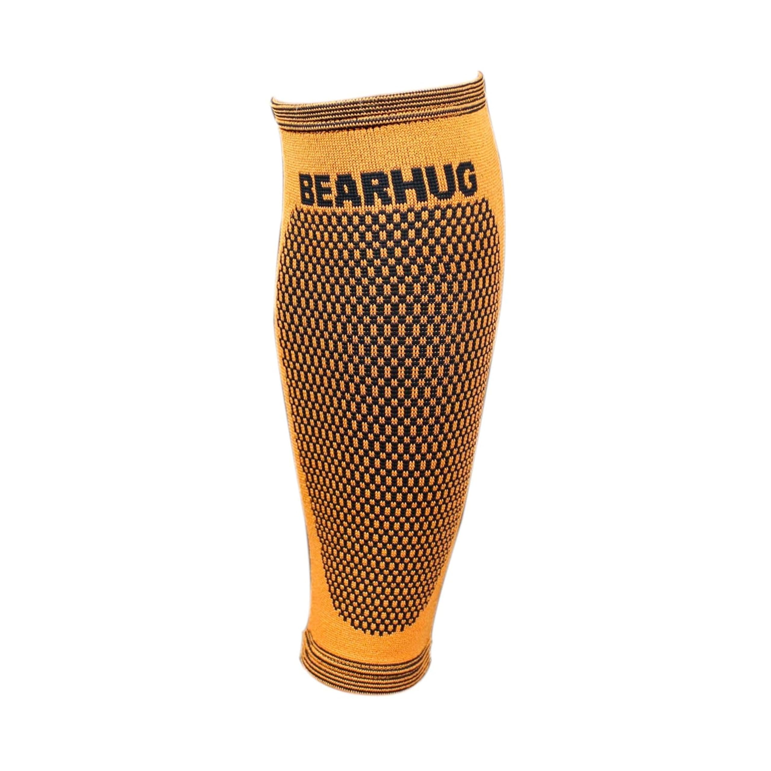 BearhugBearhug Calf Compression Sleeve for Men and Women - Shin Splints Support for Torn Muscle and Leg Cramps - Bamboo Calf Support for Sports, Running, Gym, L
