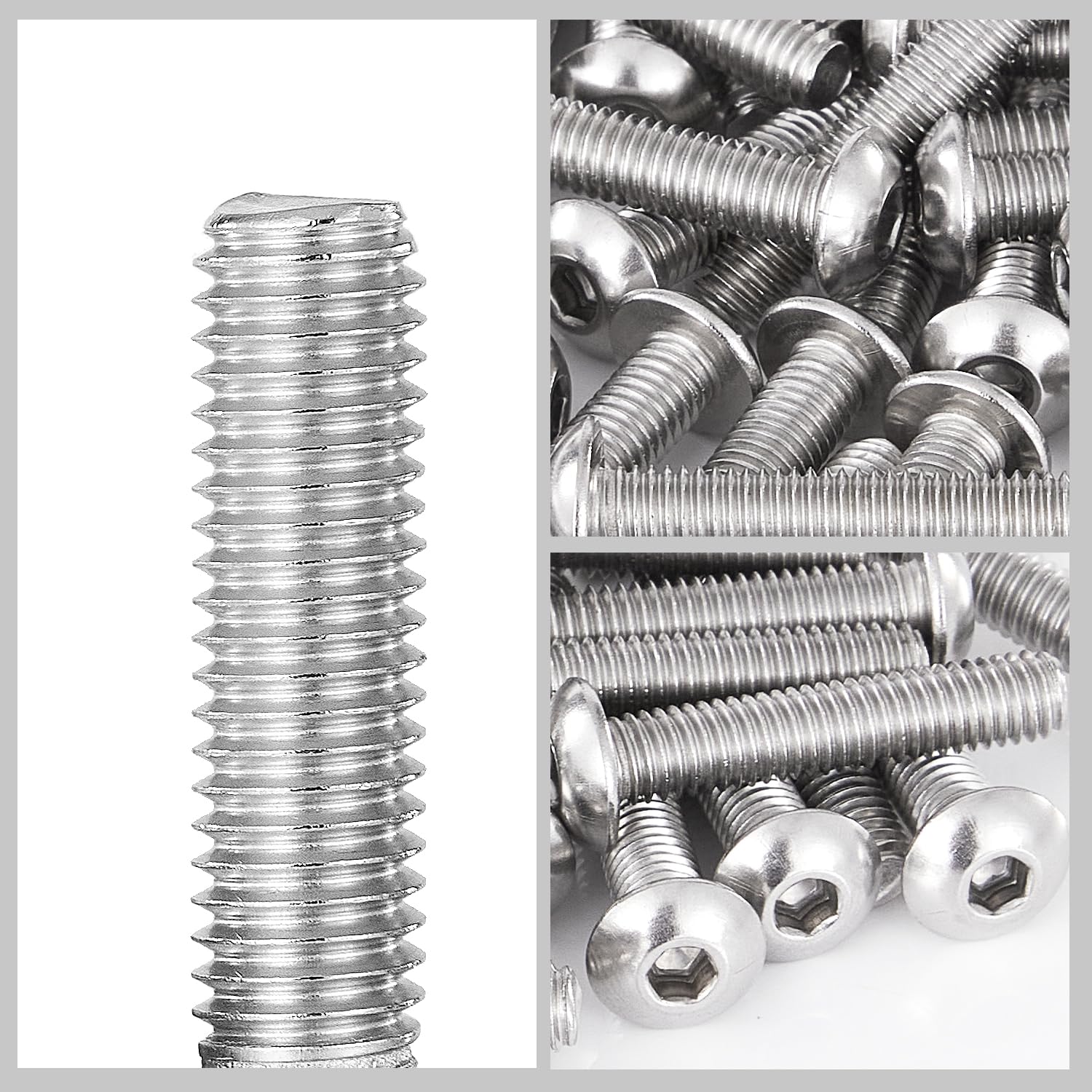 M5-0.8 X 60mm Hex Socket Head Cap Screws Bolts 304 Stainless Steel...