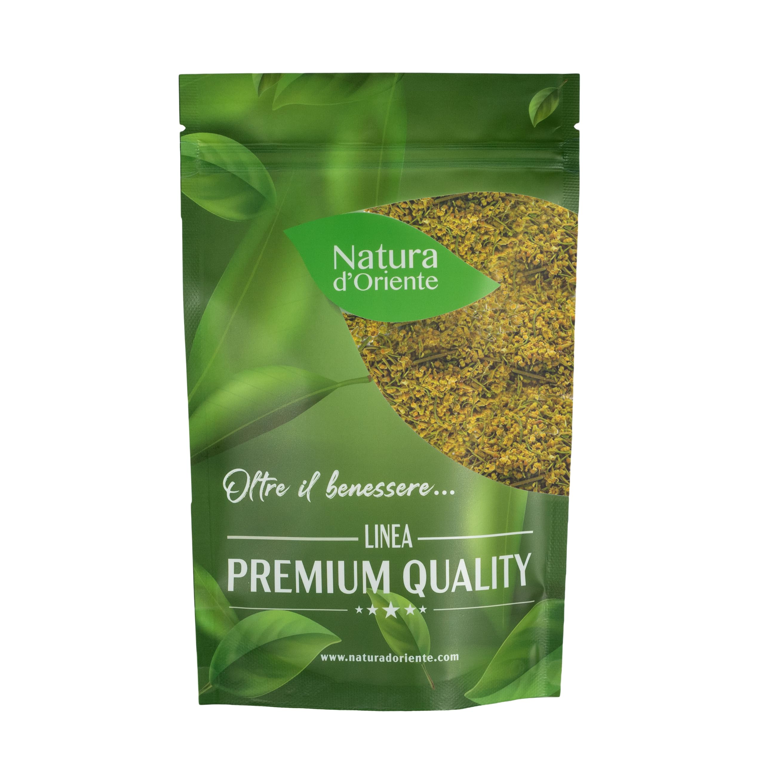 NATURA D'ORIENTE Finocchiella Selvatica Fiore 250g – Fiore di Finocchietto Selvatico Essiccato – 100% Naturale – Ideale per Salsicce, Marinature, Liquori e Uso Erboristico PRODOTTO ITALIANO