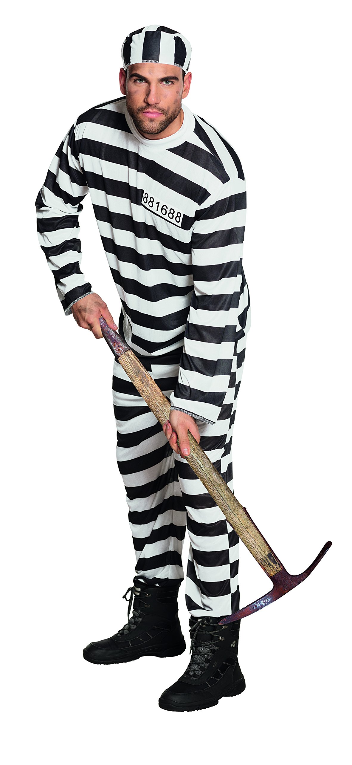 Boland 83818  Adult Prisoner Costume  Black