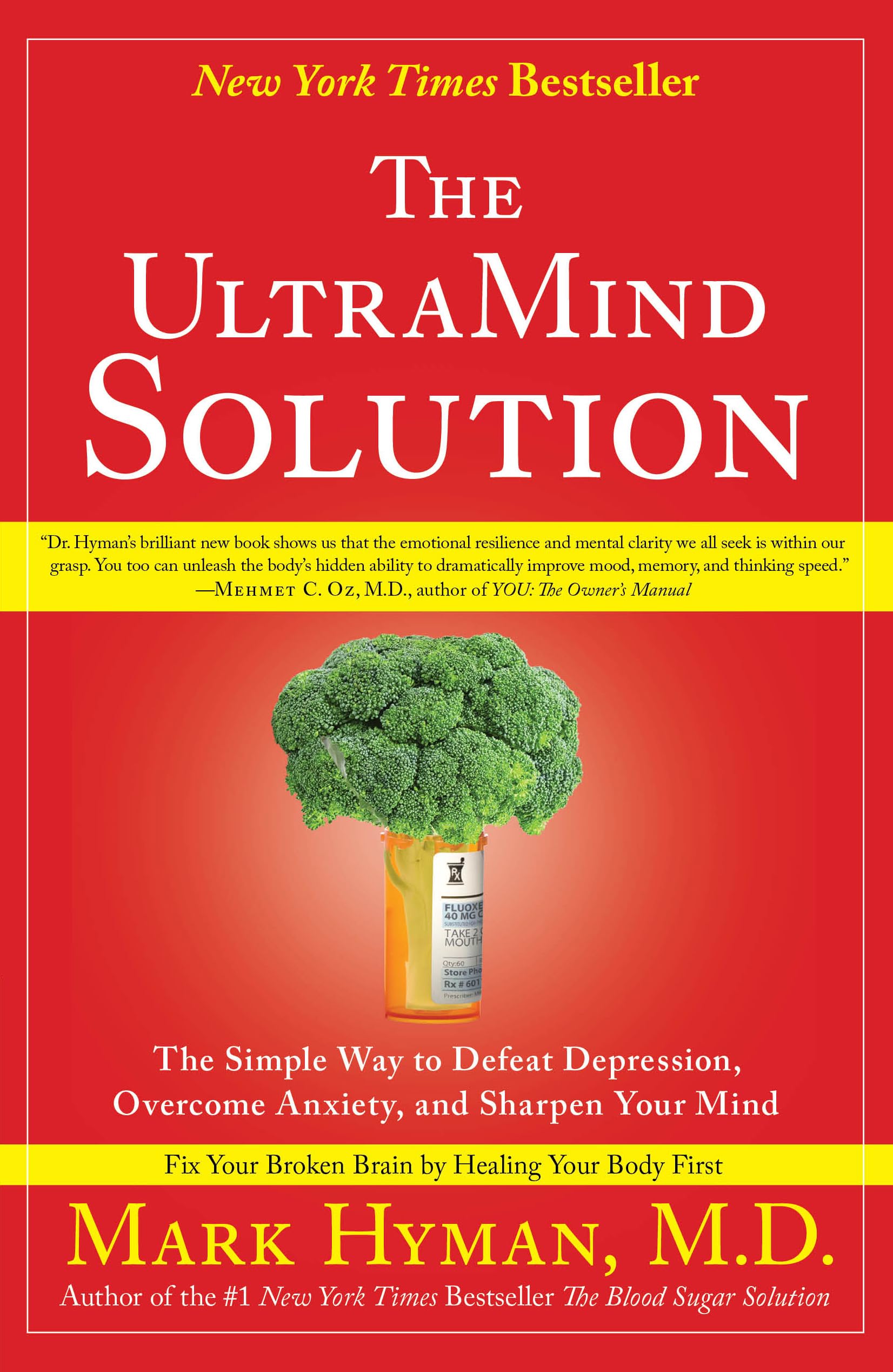 The UltraMind Solution by Dr. Mark Hyman (Paperback Book)