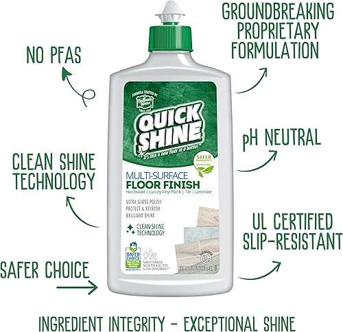 Miniatura 14 de Quick Shine Ultimate Gold Clean + Polish Mop Kit  Kit de 11 piezas todo en uno con accesorios intercambiables  Limpiador y esmalte incluidos  No