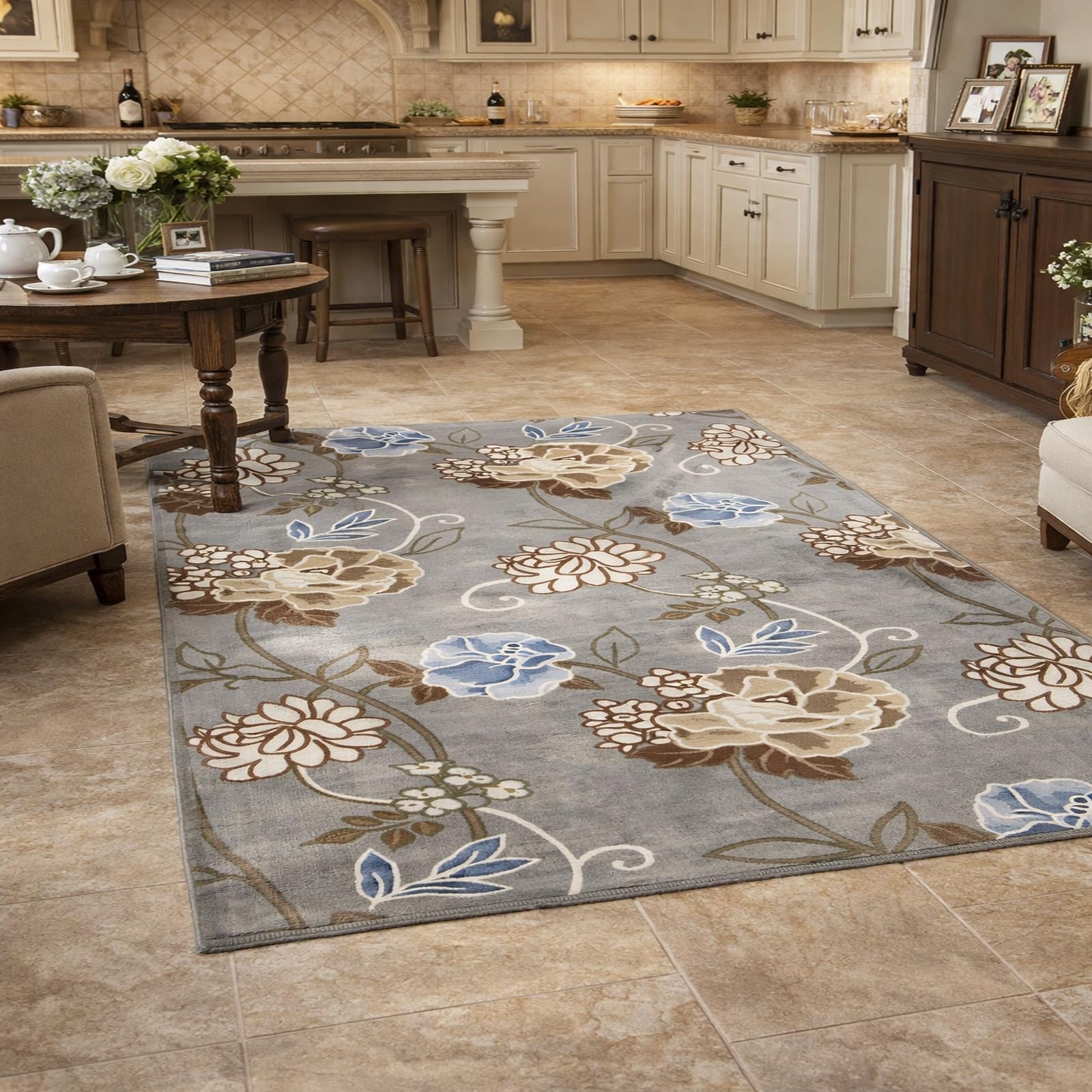 Tapis de salon lavable et moderne pour chambre à coucher moderne