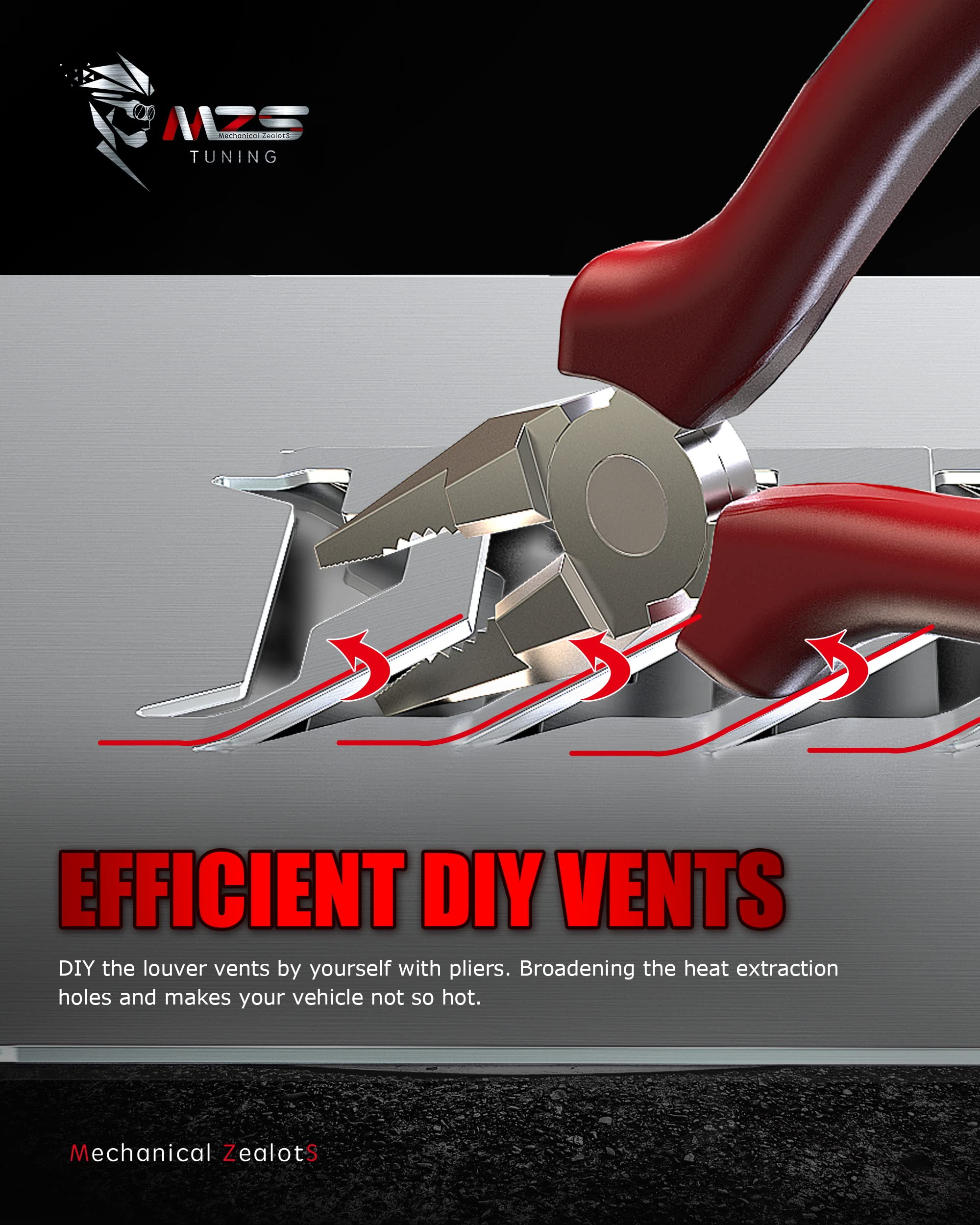 MZS Catalytic Converter Protection Shield, Anti-Theft Cat Protector Security Compatible with 2009-2024 F150 Aluminum Replacement