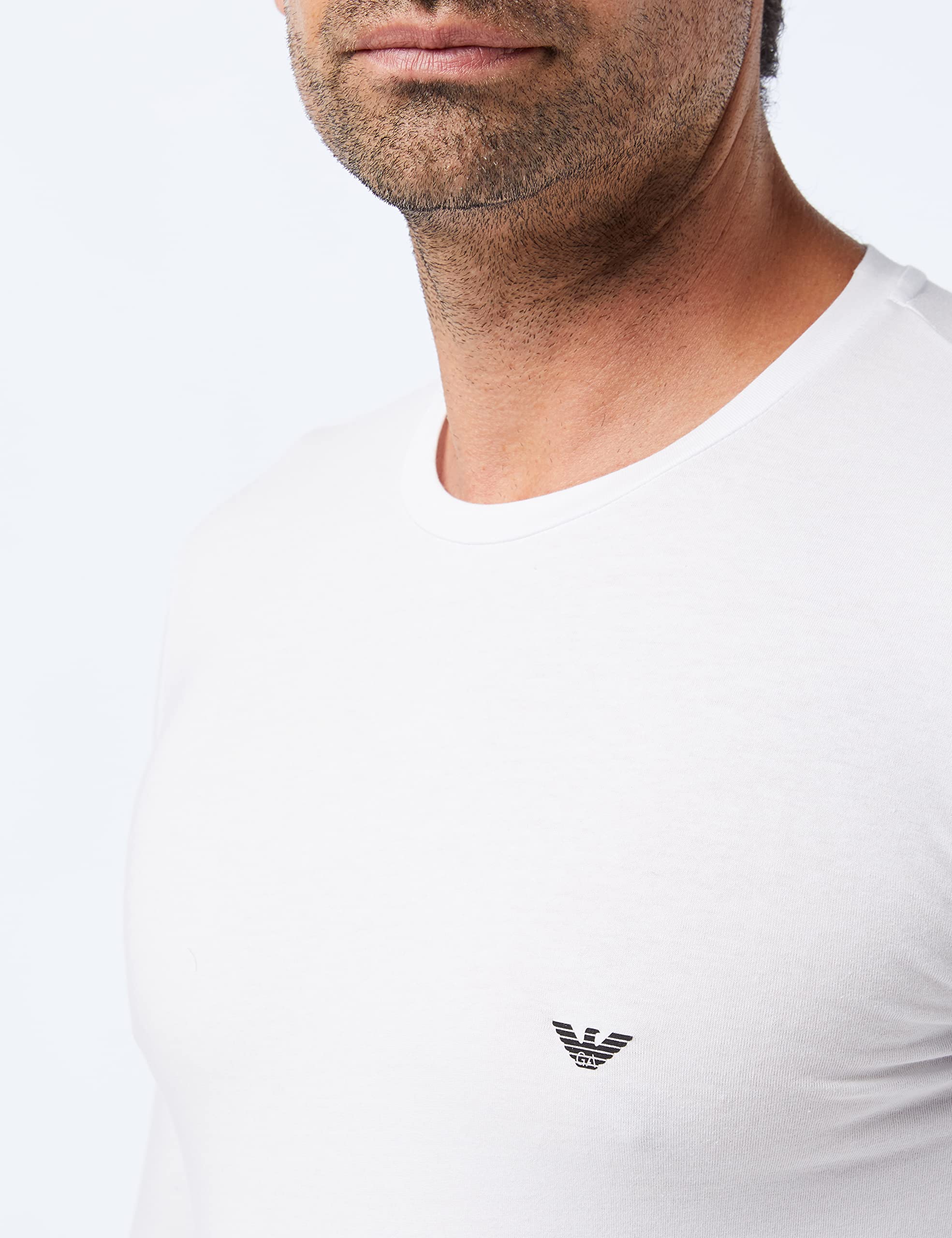 Emporio Armani Uomo Maglietta Basic In Cotone Elasticizzato T-shirt
