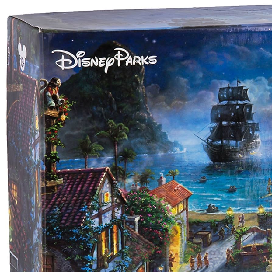 Disney Parks Exclusive Thomas Kinkade Pirates of Caribbean 27&quot;x20&quot; 1000 Pc. Puzzle [並行輸入品] Amazon.com: Disney Parks Exclusive Thomas Kinkade Pirates of