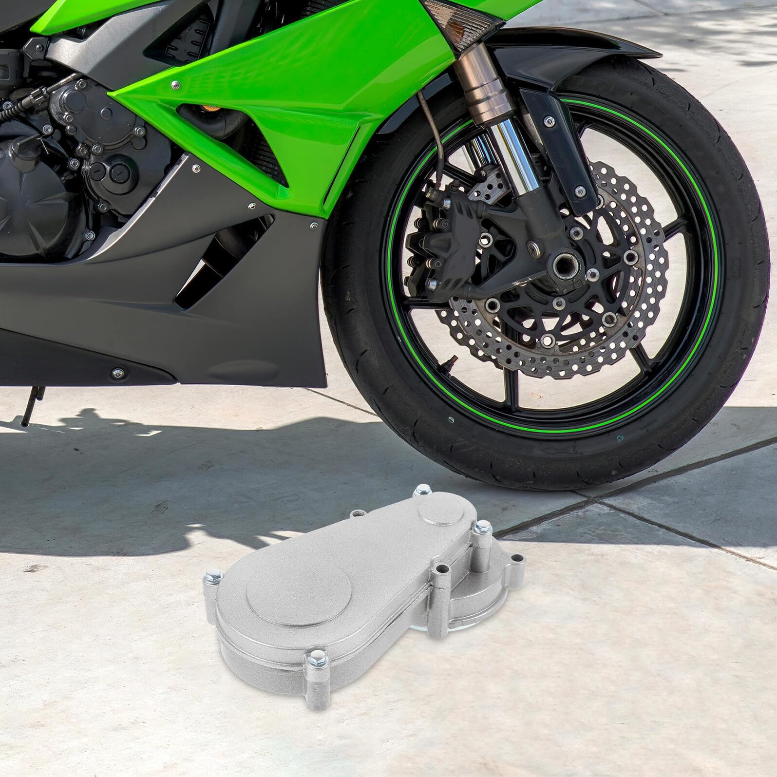 Caja de Engranajes para Motocicleta Todoterreno Mini Bike con Reductor de Transmisión Engranaje de Reducción Preciso y Cadena Compatible para Cambio y Duradero