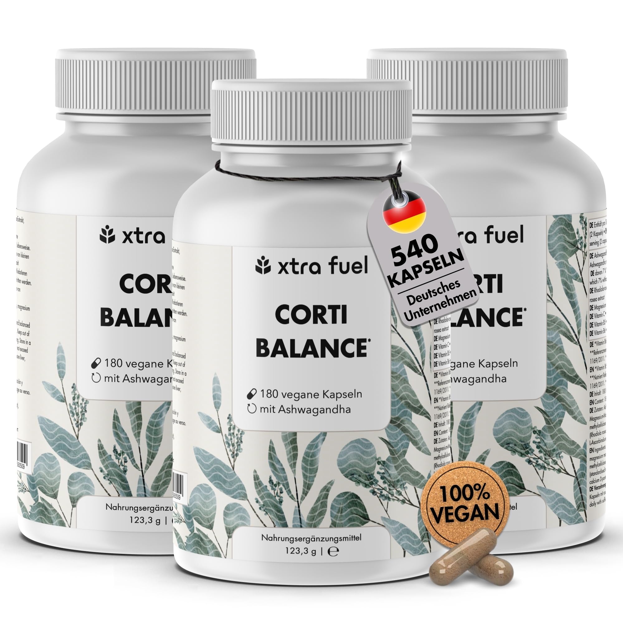 Corti Balance – Complexe Cortisol – 540 gélules véganes