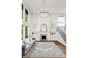 MaxRugrs 8x10 Easy to Clean Rug, Washable, Stain Resistant