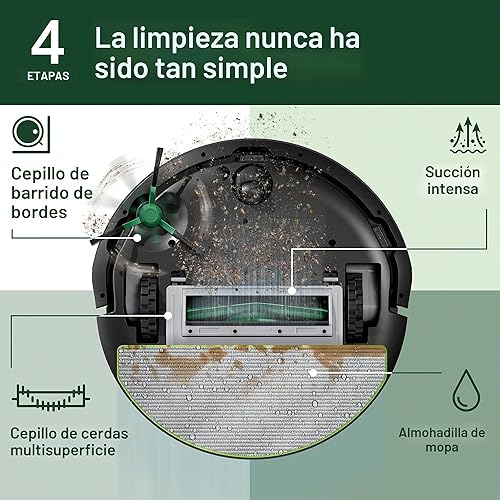 Miniatura 3 de iRobot Roomba 105 Combo robot aspirador y trapeador - Fácil de usar, succión intensa de levantamiento de potencia, navegación LiDAR, múltiples modos