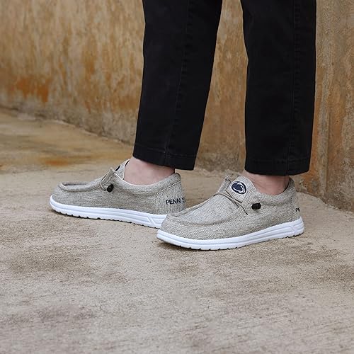 Miniatura 98 de FOCO Men's NCAA College Team Logo Lightweight Loafers Lace Up Cotton Knit Shoes