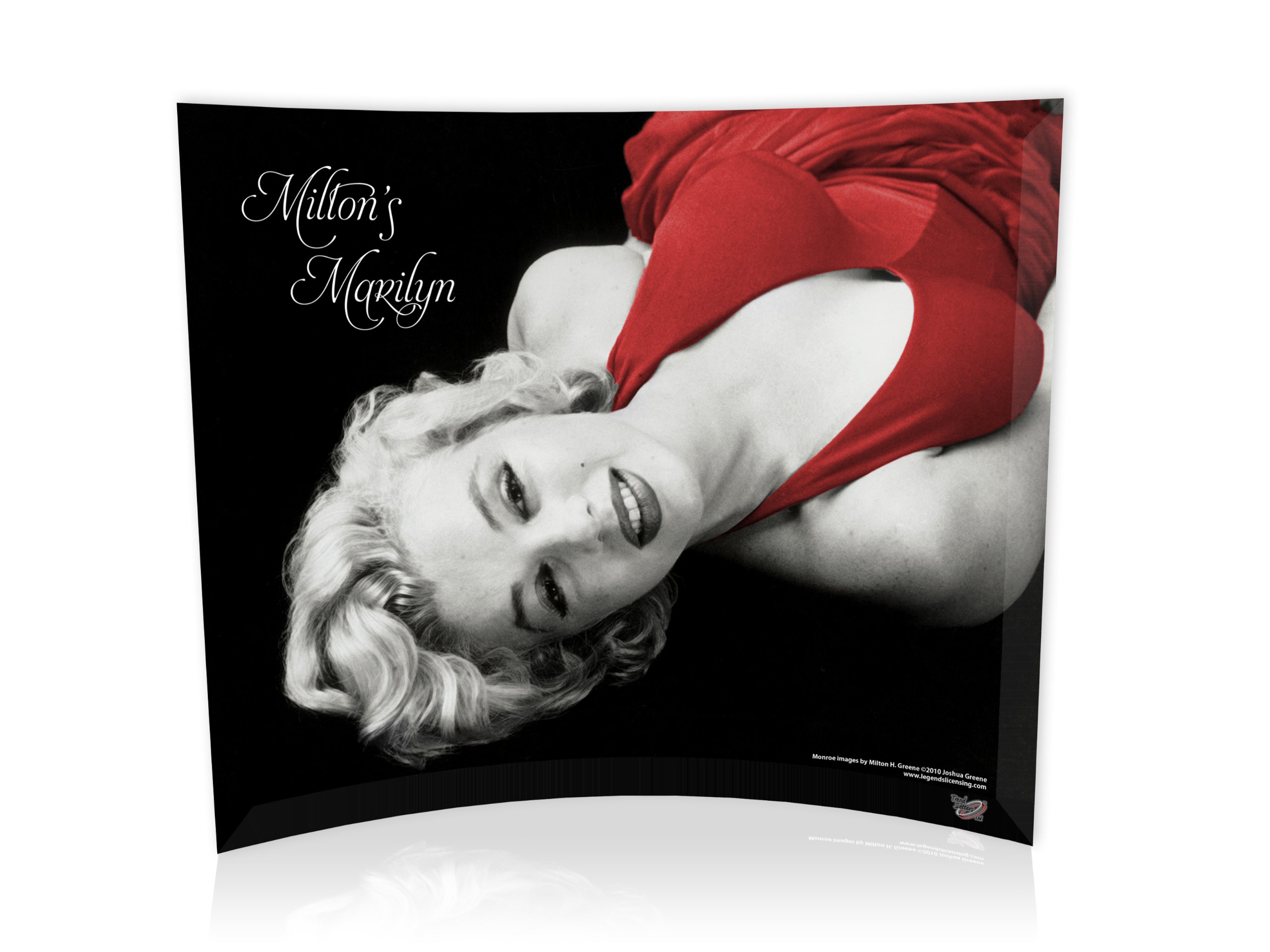 Trend Setters Ltd Marilyn Monroe Red Dress Starfire Prints Glass Photo
