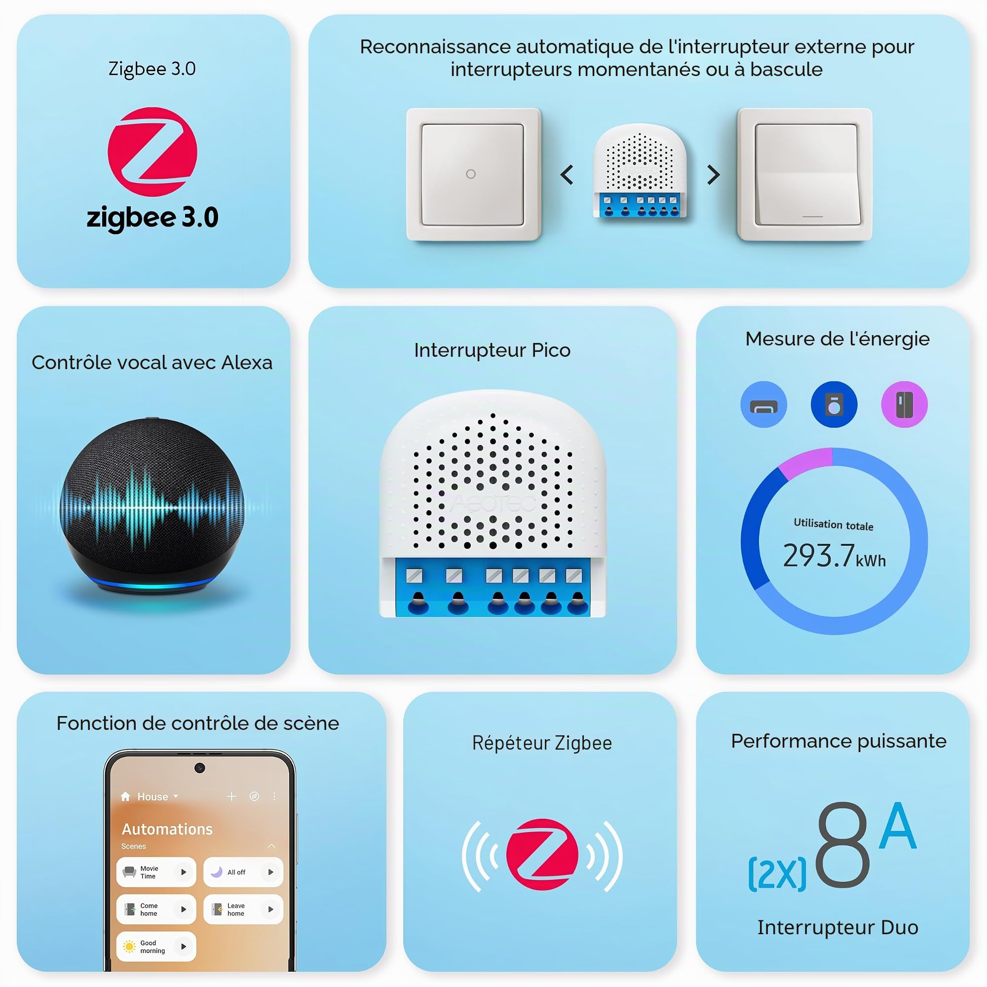 Aeotec Pico Dual Swi (Zigbee) AEOZZGA003