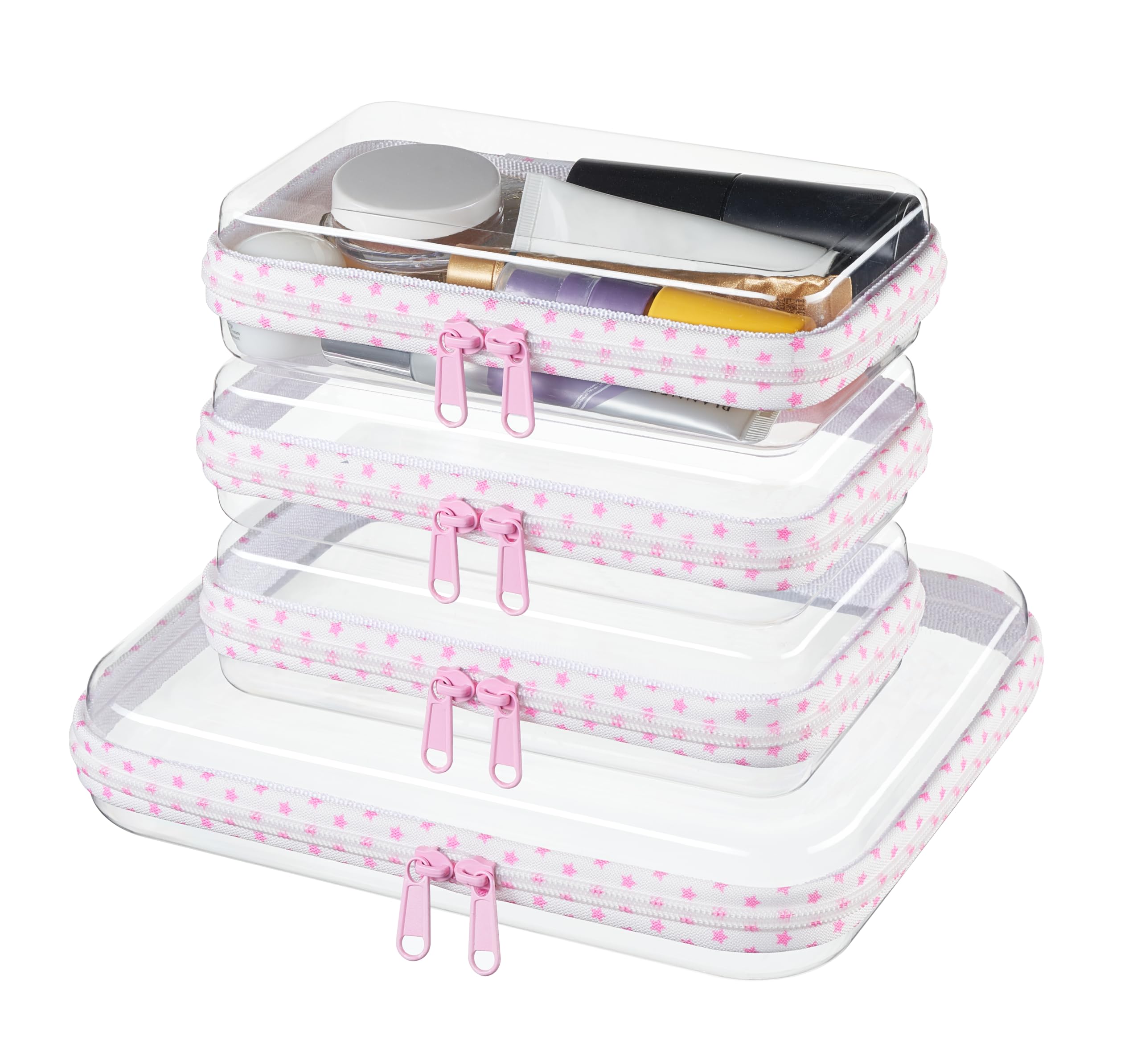 Clear Zipper Pouches - Organize Travel & Home -13