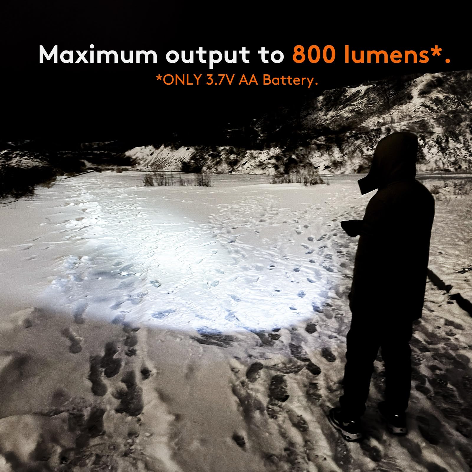 RovyVon AA145 Small Rechargeable EDC Flashlight 800 Lumen Bright Little - View #7