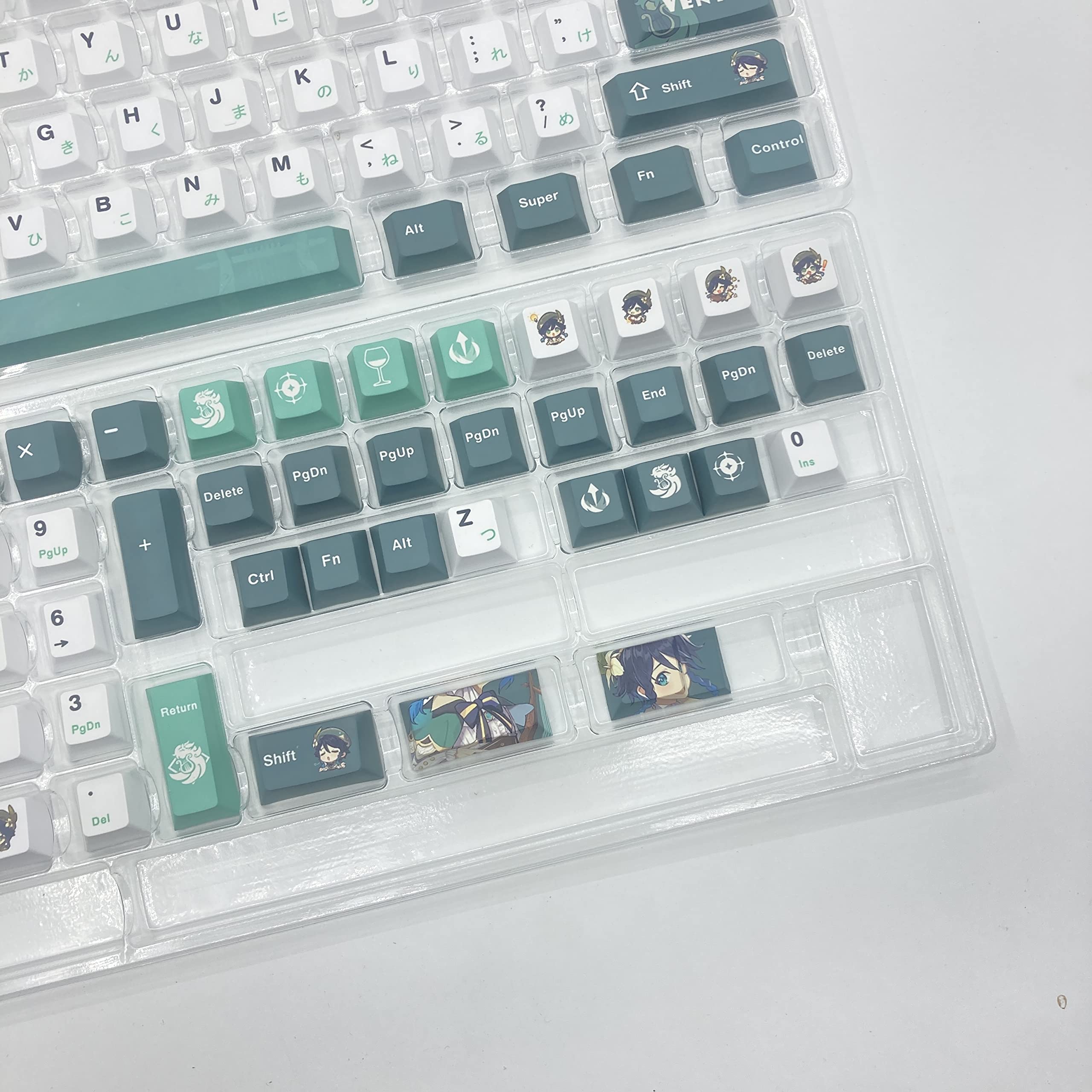 原神　キィニチ　アハウ　メカニカルキーボード　キーキャップ　US配列 Amazon | 原神グッズ PBT キーキャップ メカニカルキーキャップ 胡桃