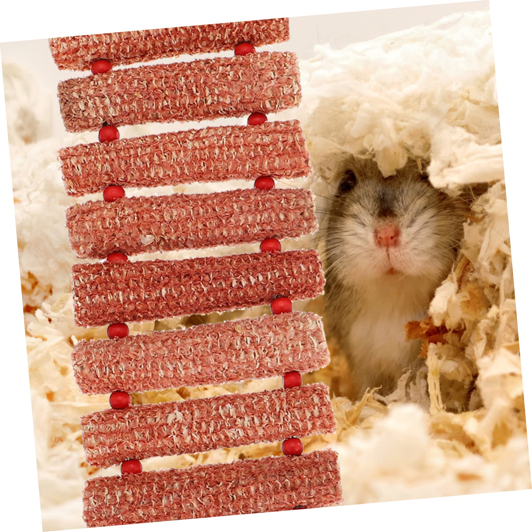 Angoily 3pezzi Giocattolo Decorativo Per Piccoli Animali Guscio Di Mais Accessorio Per Conigli e Criceti Gioco Molar Per Animali Domestici Sicuro e Pratico Per Divertimento e Esercizio