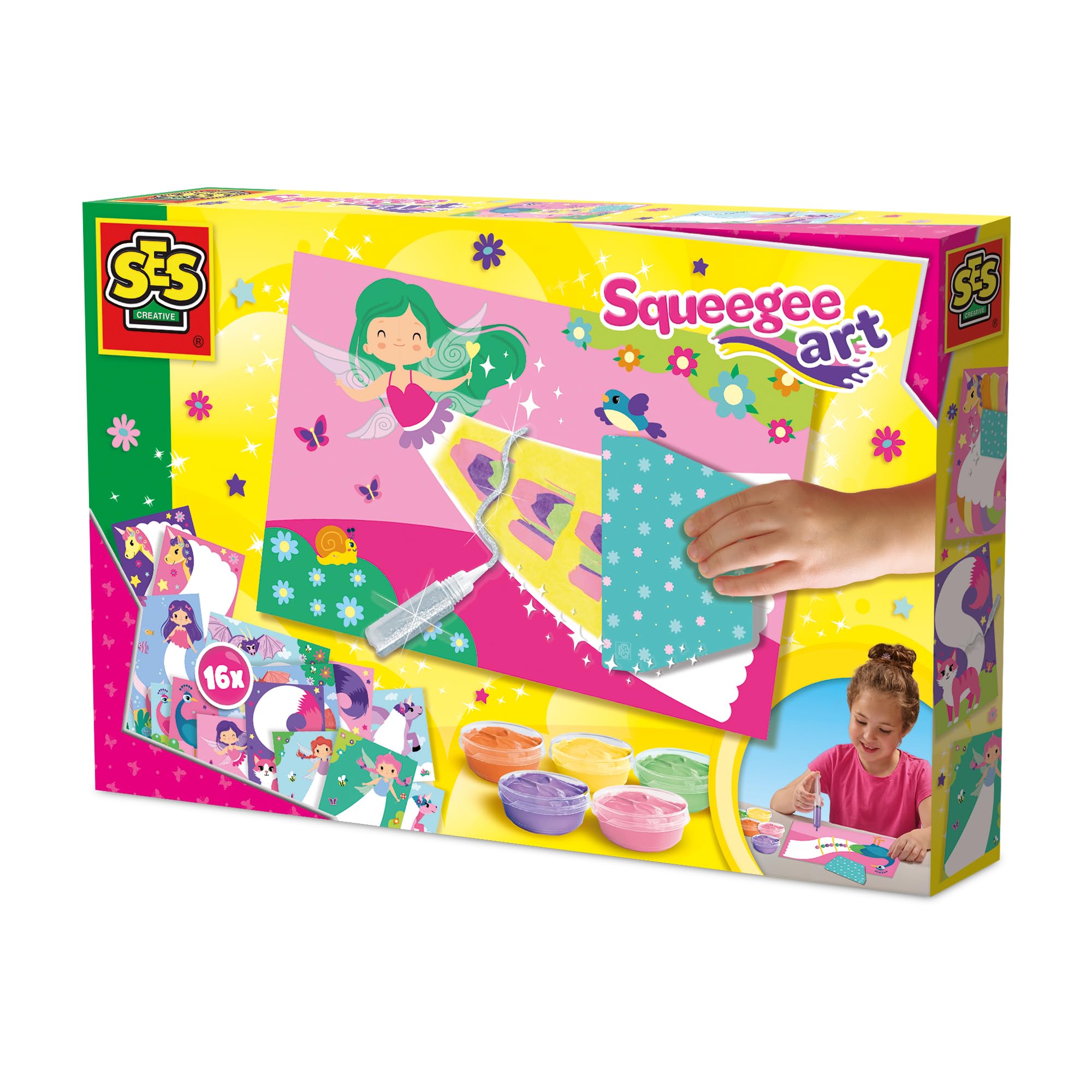 SES Creative - Squeegee Art Set - Kids Arts and Crafts Activity Kit