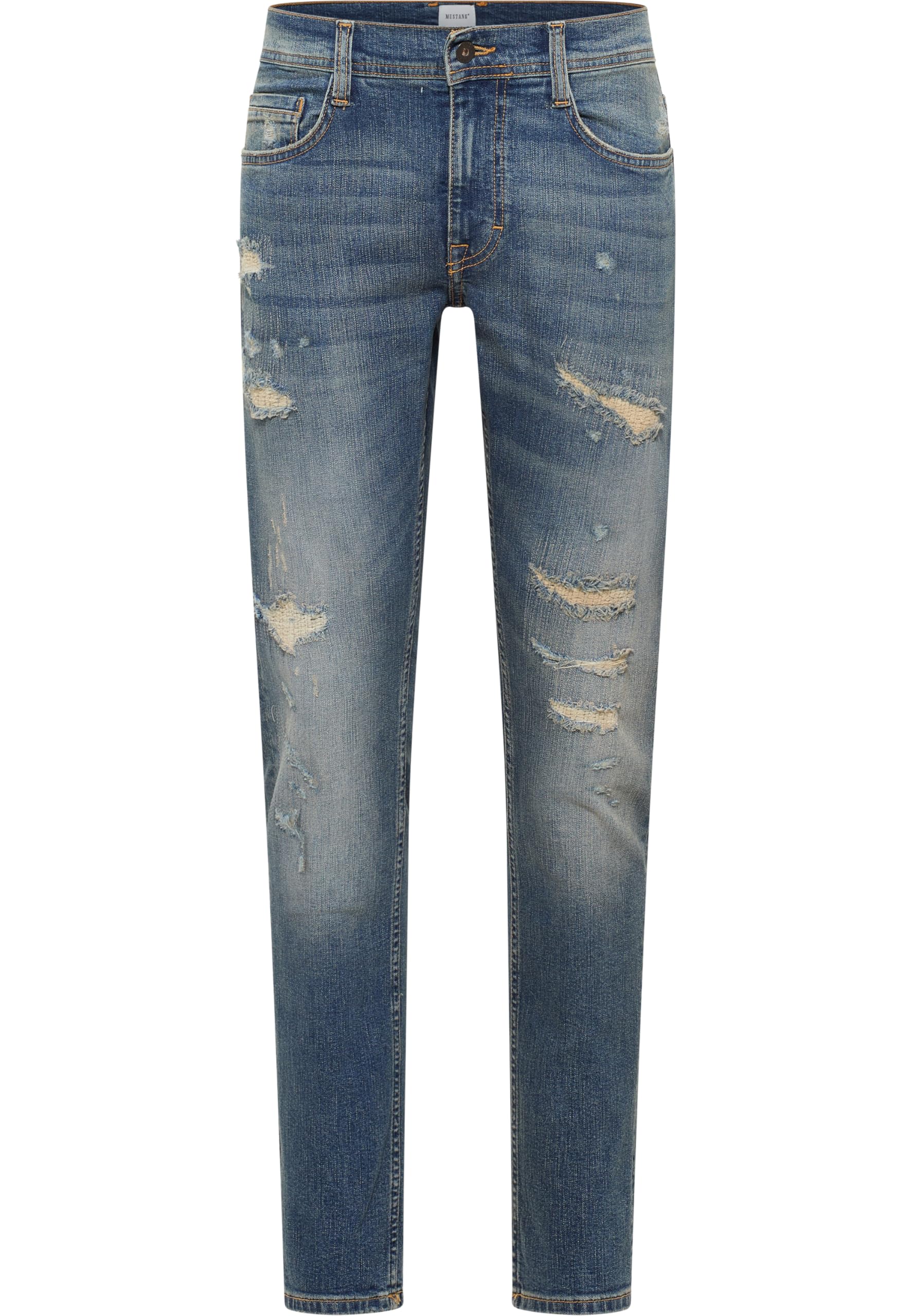 MUSTANG Men's Style Oregon Slim Jeans, Medium Blue 723, 33 W/36 L