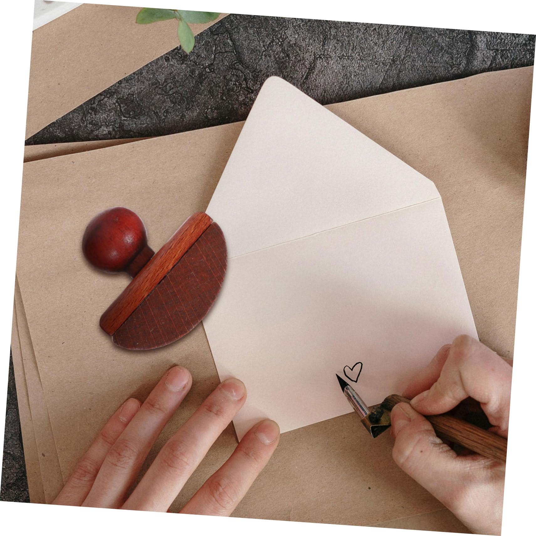 Homoyoyo Wippenlöscher Leicht und Tragbar Tintenabsorptions Holz mit Schnelltrocknendem Stempel Verhindert Seitenverklebung für Kalligrafie und Füller Am Schreibtisch