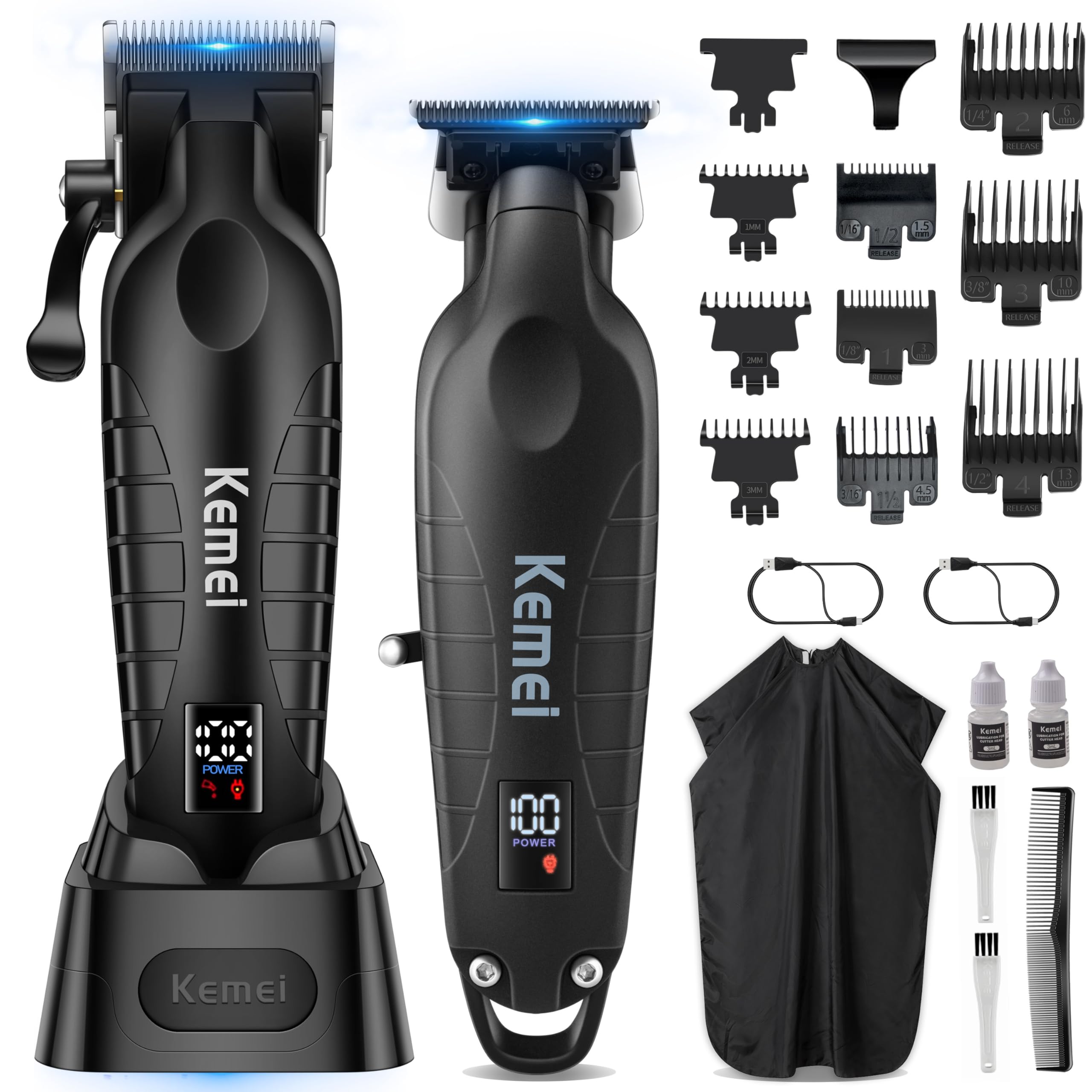 ぺんぺん Amazon.com: KEMEI 2293 2290D Cordless Hair Clippers for Men