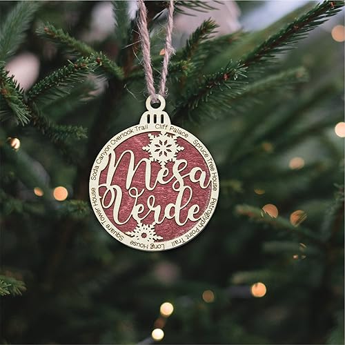 Miniatura 8 de Mesa Verde National Park Christmas Ornament  Mesa Verde Christmas Ornament  Mesa Verde Wooden Christmas Ornament
