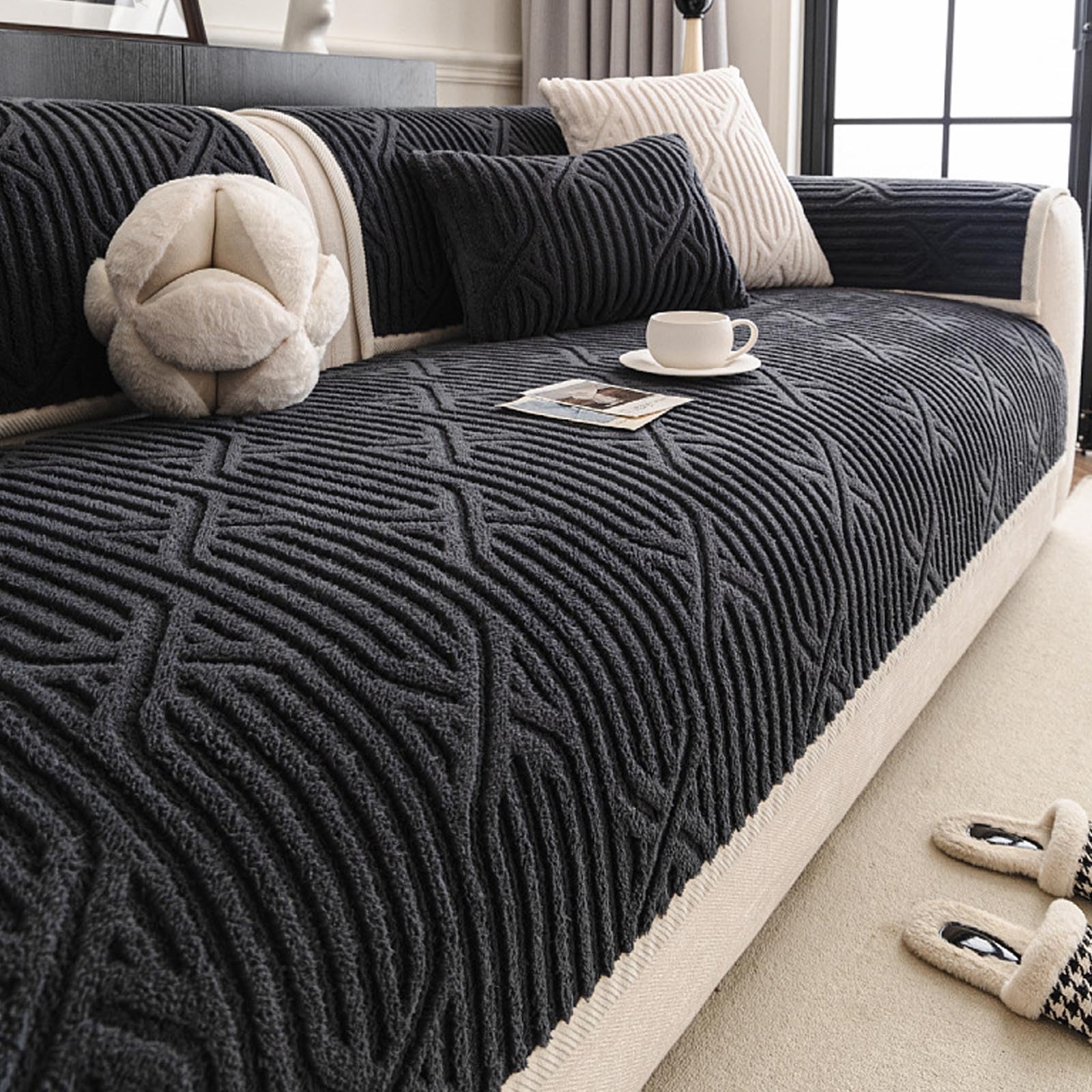 Housse de canapé lavable en machine pour protéger des animaux 3 pl