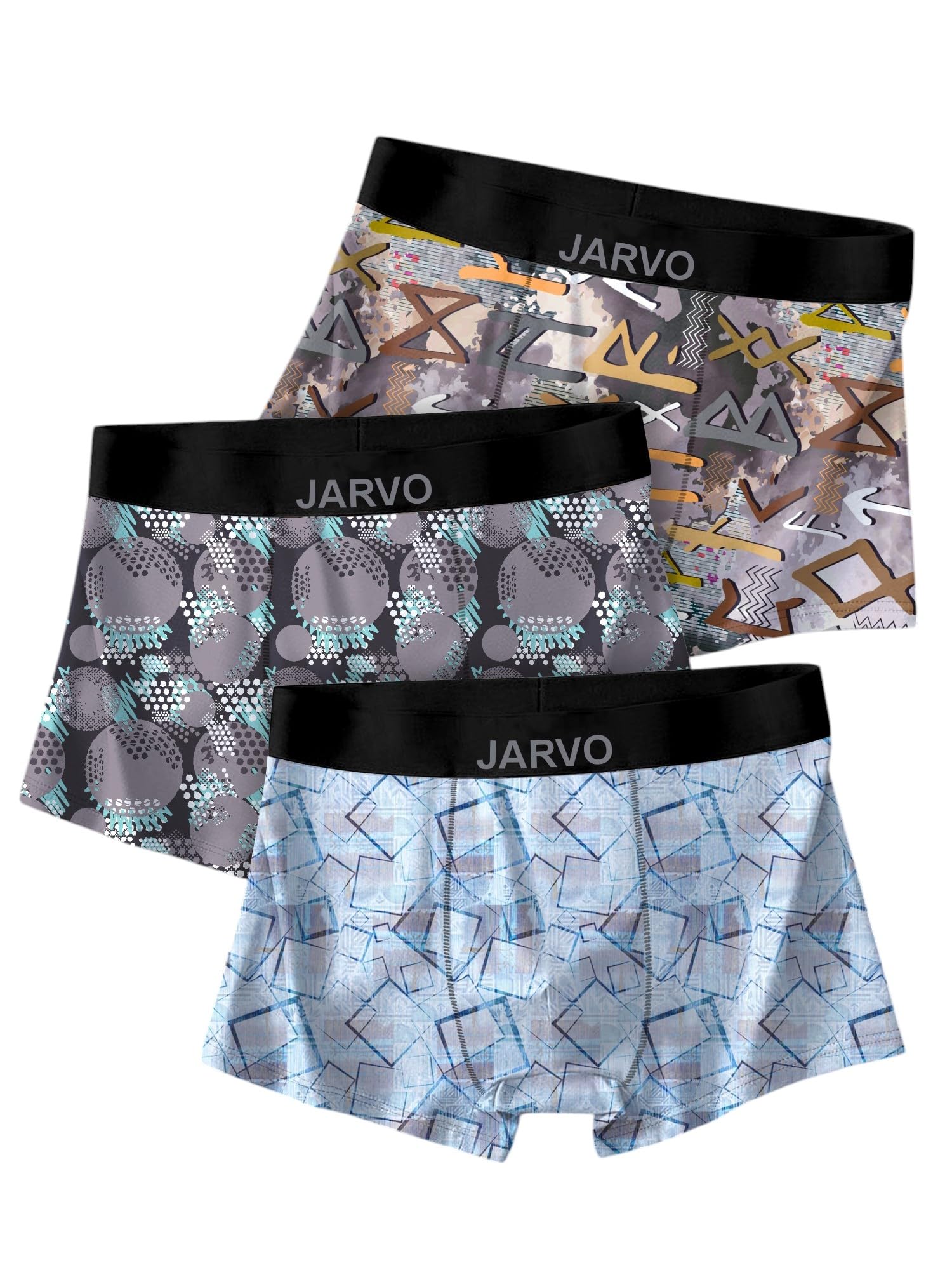 JARVO Men's Extra Thin Elastic Underwear Long Comfortable Ice Silk Breathable Comfort Brief-Boxer-Trunks Imported Material (Pack of -3)-picture-11