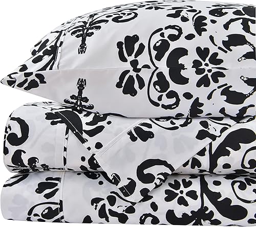 Miniatura 10 de American Home Collection Tela cepillada de microfibra, bolsillo profundo, resistente a las arrugas, juego de sábanas hipoalergénicas, 4 piezas,