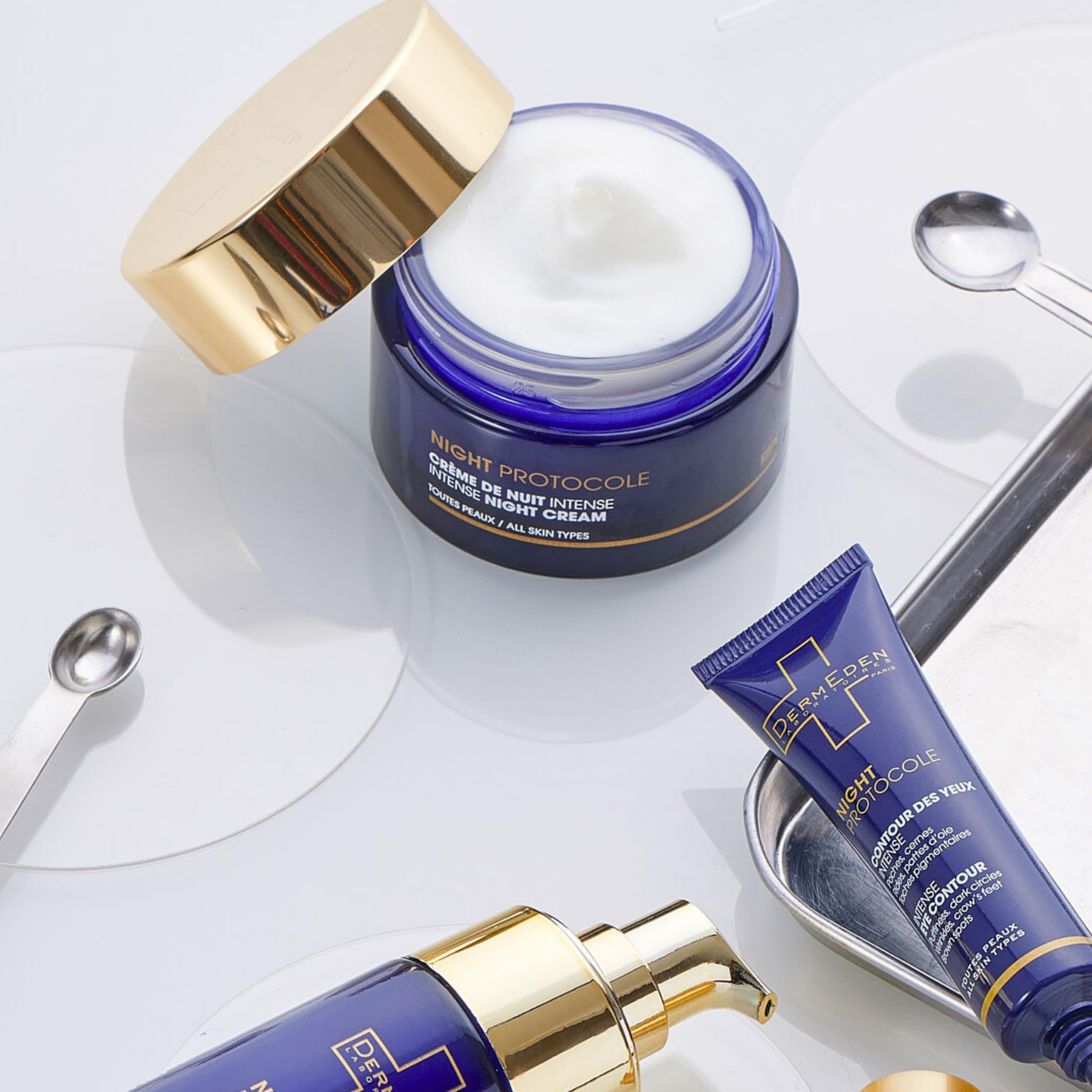 DermEden - Regenerierende Nachtcreme 50 ml - Fördert die Zellerneuerung für eine prallere, straffere und glattere Haut - Feuchtigkeitsspendend mit Peeling-Effekt - Französische Herstellung