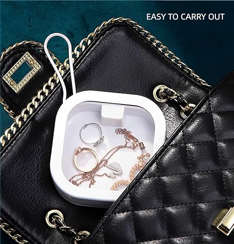 Miniatura 6 de XING ZHONG Caja organizadora de cintas para el cabello, soporte portátil de viaje QTip para accesorios para el cabello, artículos pequeños,