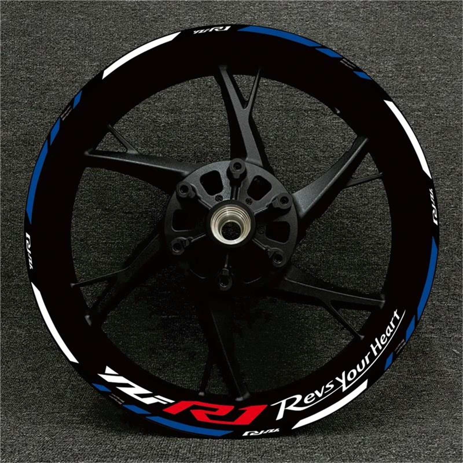 Wheel Stickers Motorcycle Reflective Wheel Decal for YZFR1 YZF-R1 YZF R1 Hub Stickers Rim Protector Kit Rim Reflective Decal
