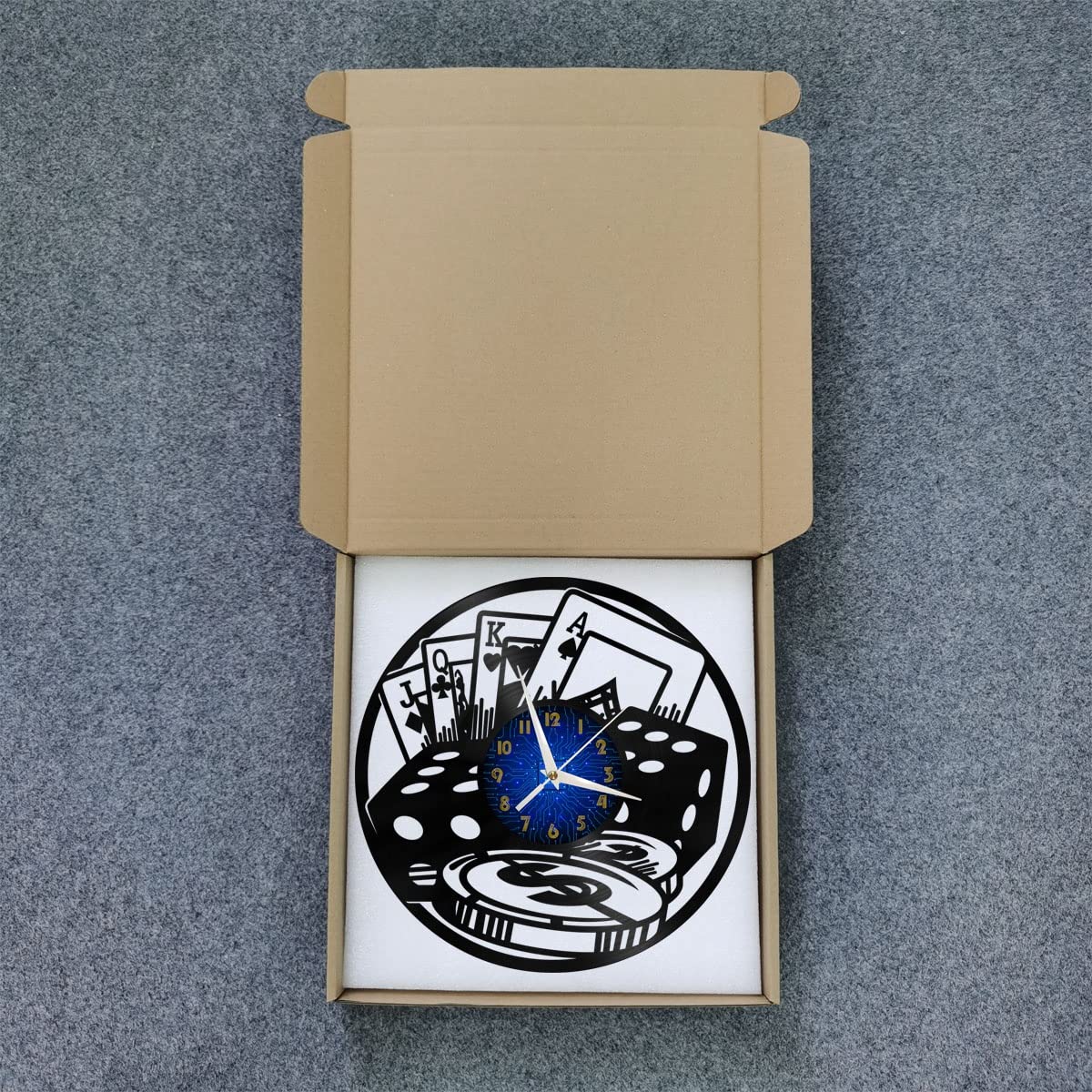 ウォールクロック ビニールレコード ビットコイン対応 12インチ ヨーロッパ製 精密サイレントクォーツムーブメント 暗号通貨トレーダーに最適なギフト  並行輸入 : YHJP トークン ビニール ウォールクロック ビニール