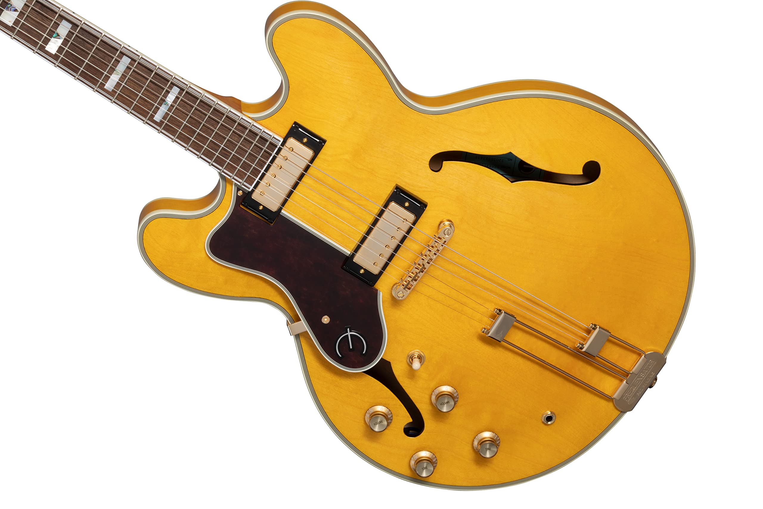 Amazon.com: Epiphone Sheraton Semi Hollow Body, Lefty Natural and