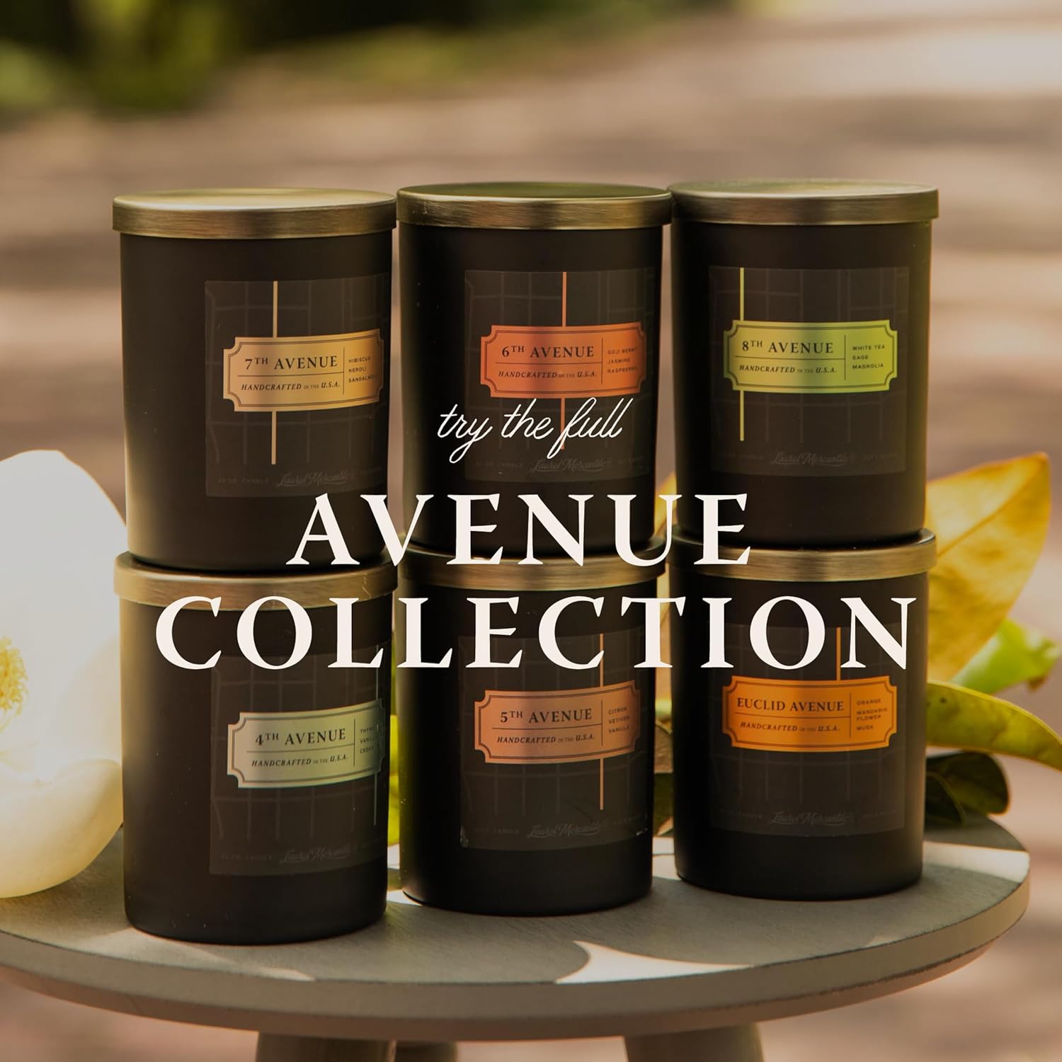 Scent Library 8th Avenue Scented Candle | Great Gift for Home Town Fans | Designed by Erin Napier | Made in The USA by Laurel Mercantile | Long-Lasting 70+ Hour Burn Time (11 oz)