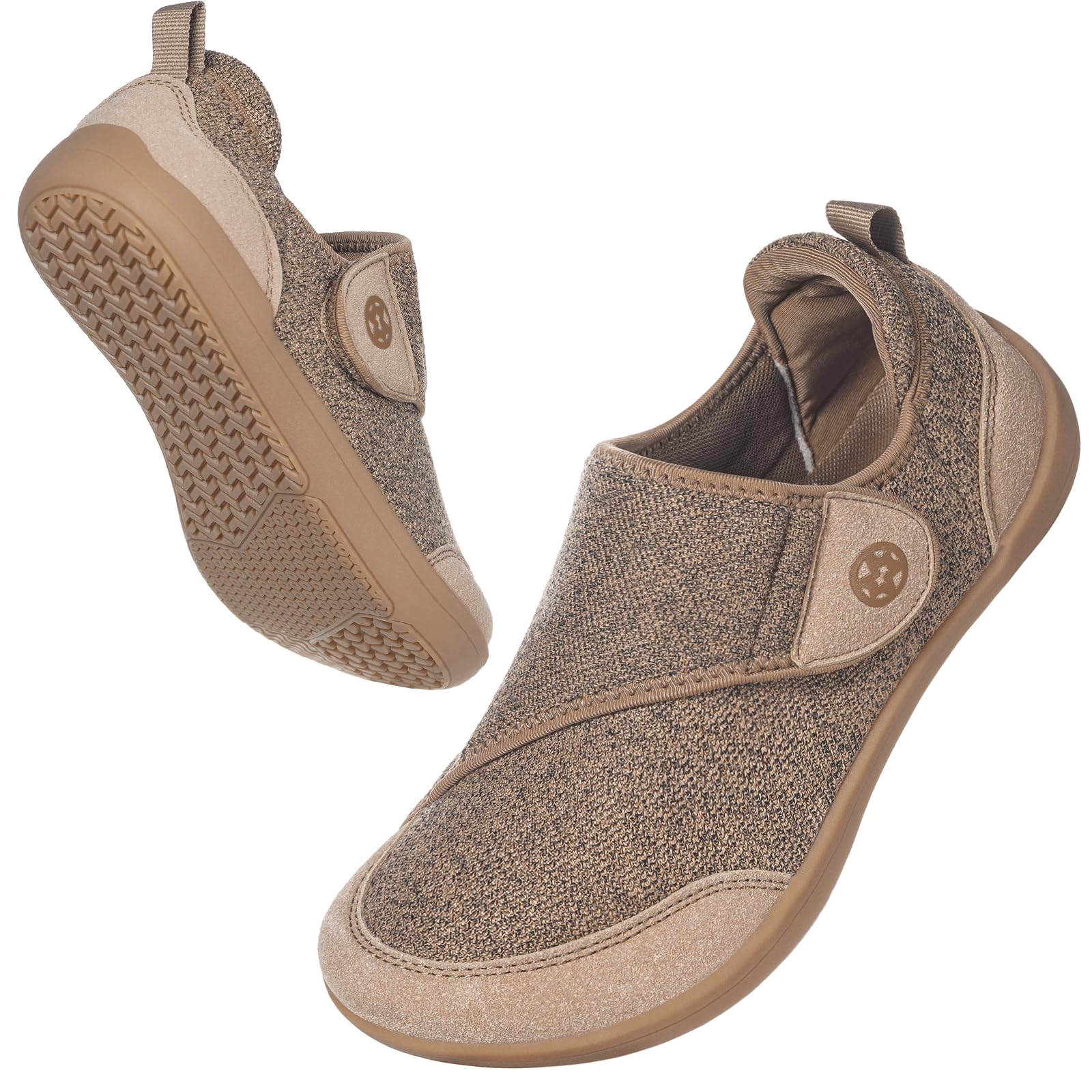 Sisttke Chaussons Femmes Homme Réglables Respirant | légères,fermeture scratch,antidérapante,Confortables,Chaussures de marche,Pantoufles Maison