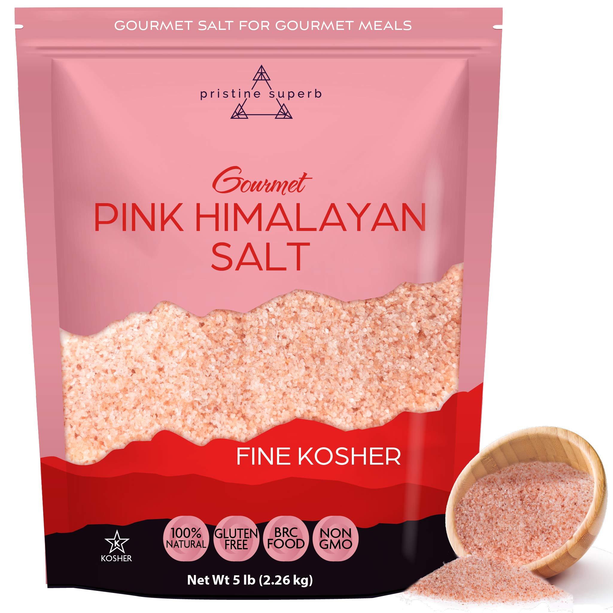 Buy Pristine Superb Pink Himalayan Salt Fine Grain Kosher Granule