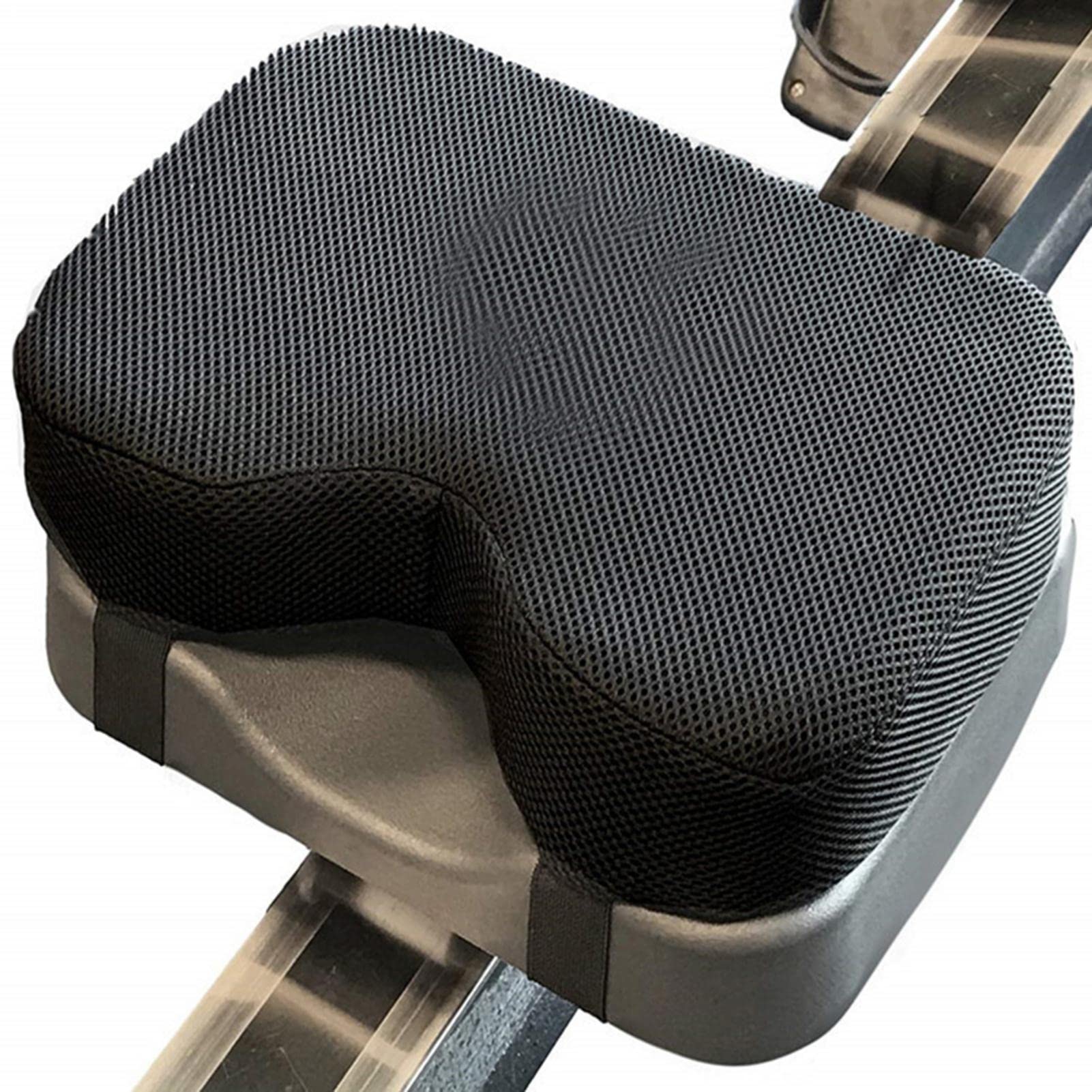 Coussin d'assise pour rameur | Housse lavable en mousse à mémoire de forme | Réduit la douleur, augmente le confort d'assise, favorise la circulation sanguine et soulage le coccyx