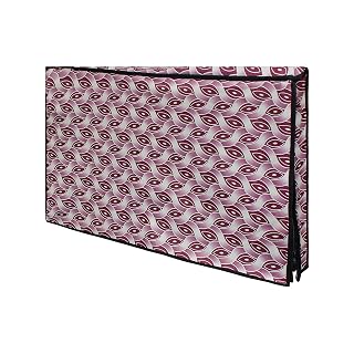 DREAM CARE Double Use - Transparent & Printed Flap - 24 Inches LED TV Cover, Waterproof LED TV Cover for (LG, Samsung, Vu, Mi, Realme, TCL, Croma), SA64