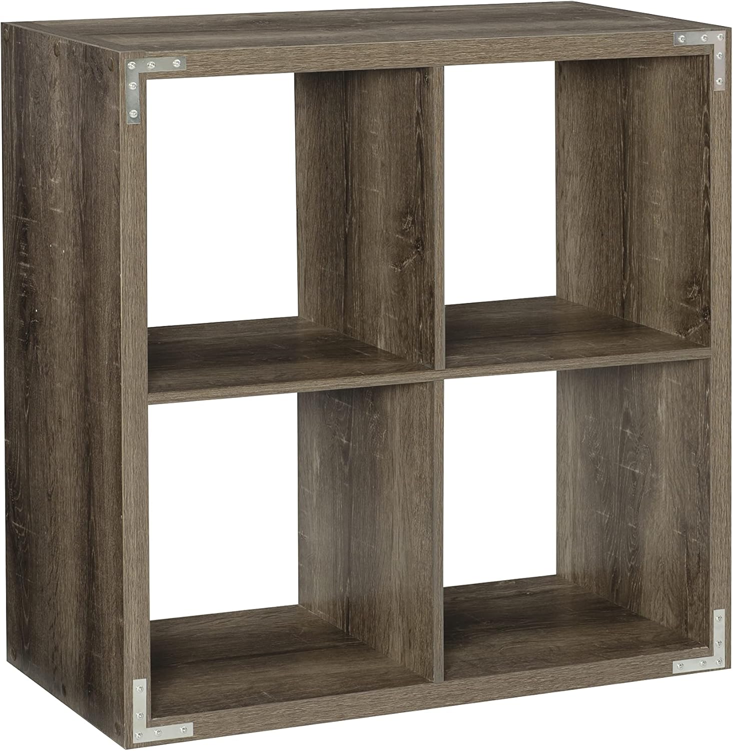 Linon Home Decor Linon Dawes 4 Cabinet Grey Cubby Storage