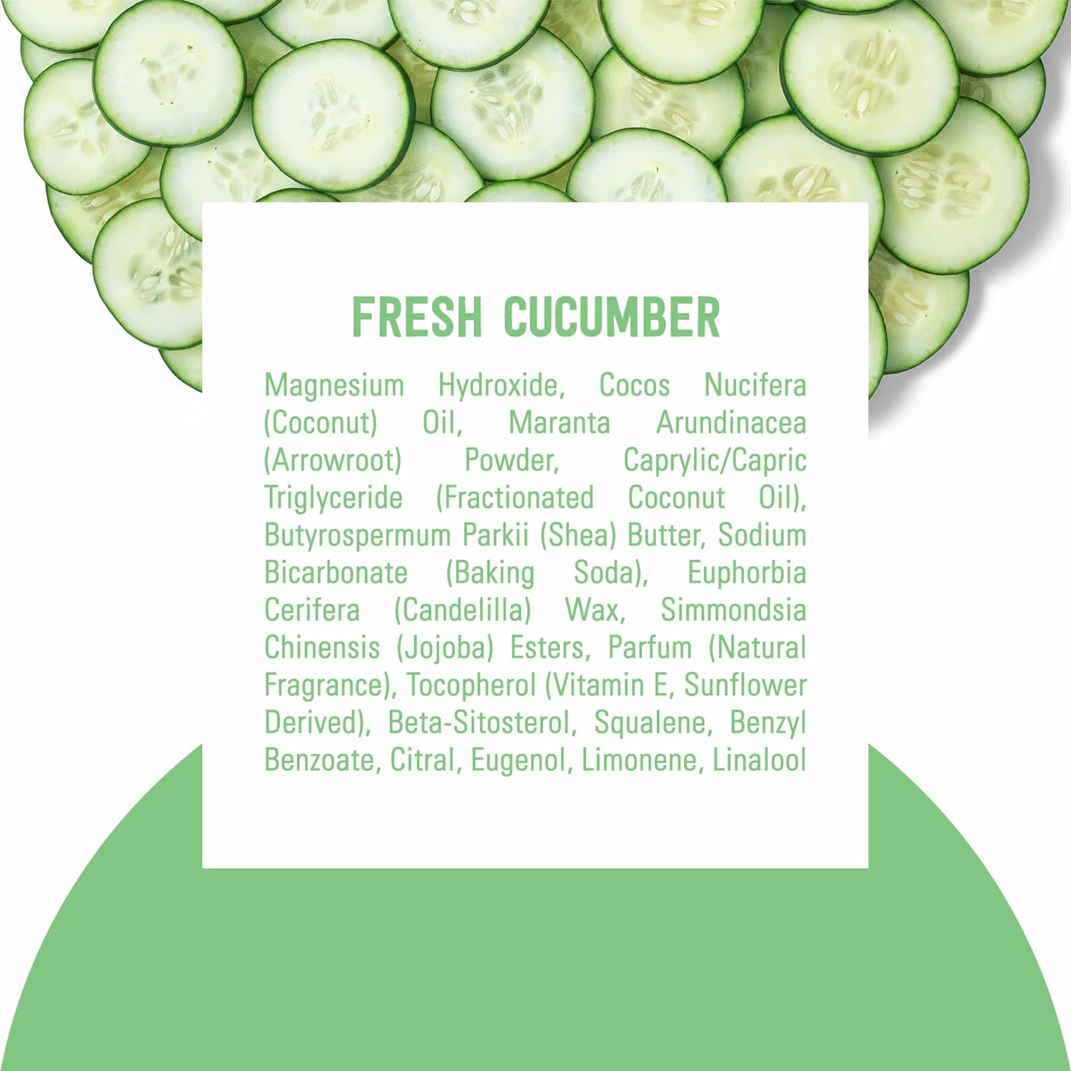 Schmidt's Aluminum-Free Vegan Deodorant Fresh Cucumber 4 Count for Women and Men, with 24 Hour Odor Protection, Natural Ingredients, Cruelty-Free, 2.65 oz