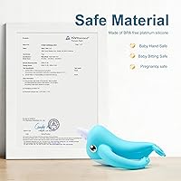 Vista 7 de Best Baby Toy for 4Months Baby, Baby Teething Toys for 3-6 6-12 Months, Teething Relief Toys, Food Grade Silicone Montessori Baby Teether Toy for