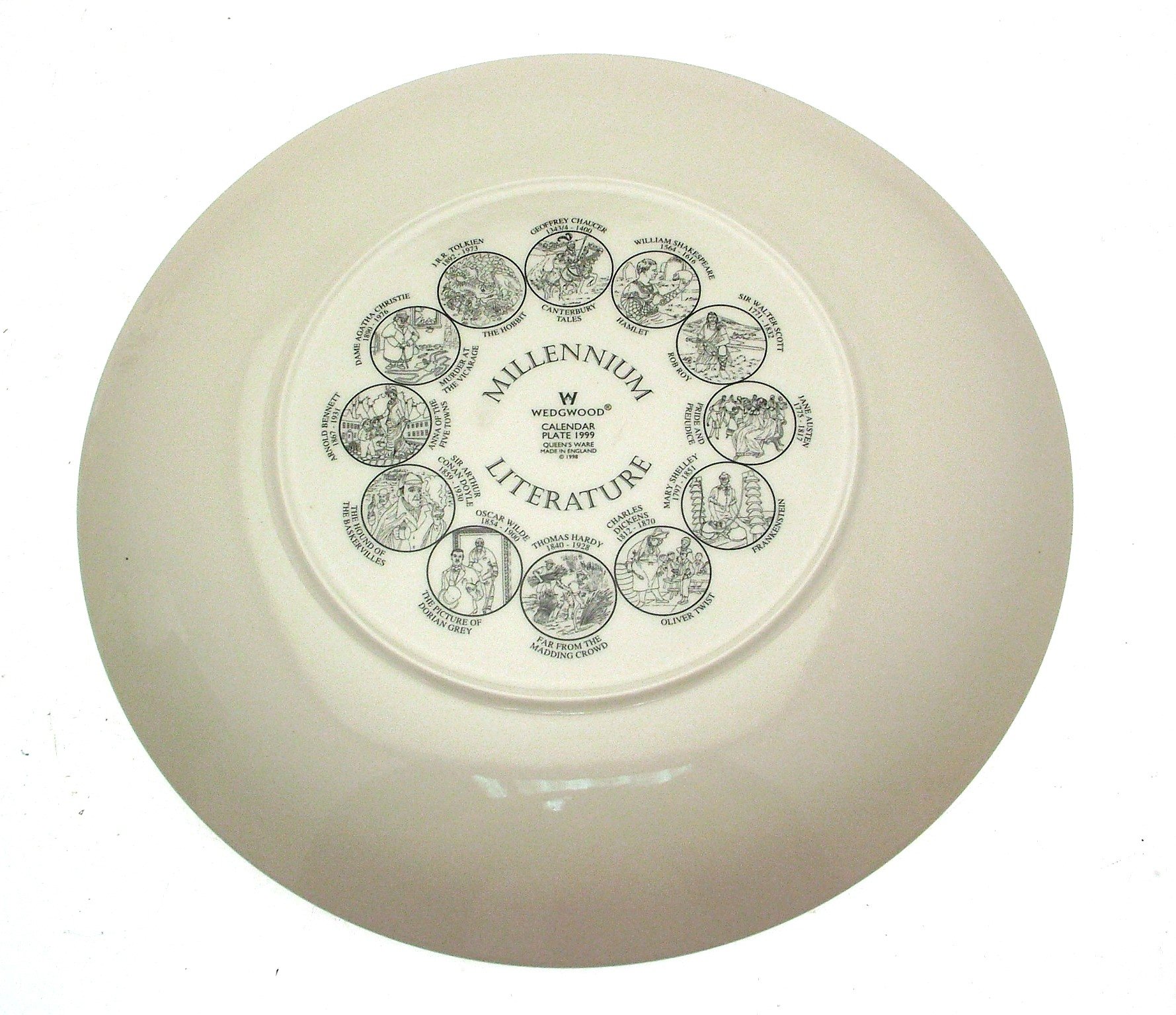 Wedgwood Calendar Plate 1999 Millennium Literature CP218