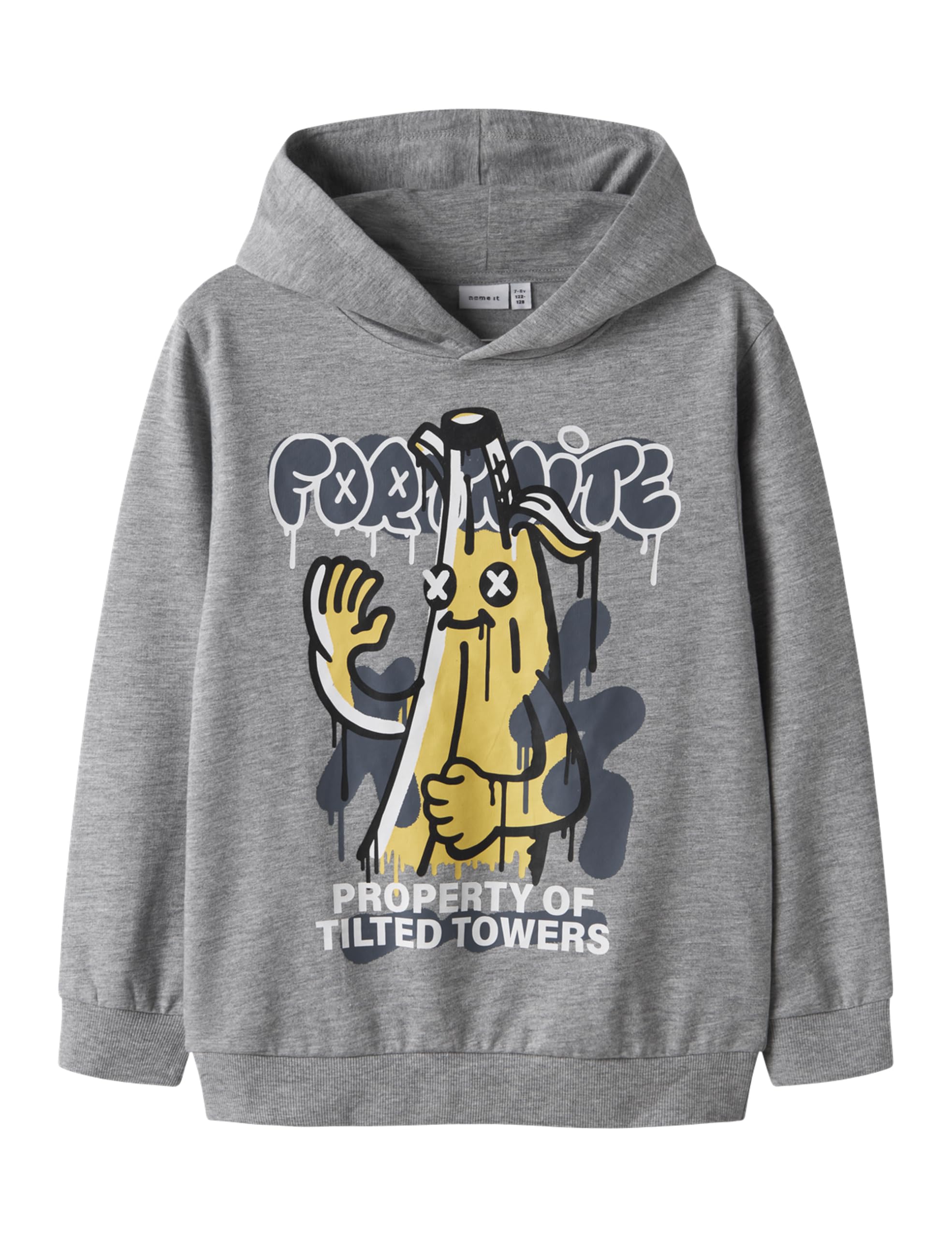 Sweat NAME IT Nkmfox Fortnite pour garçon - Pull enfant en coton bleu - 4
