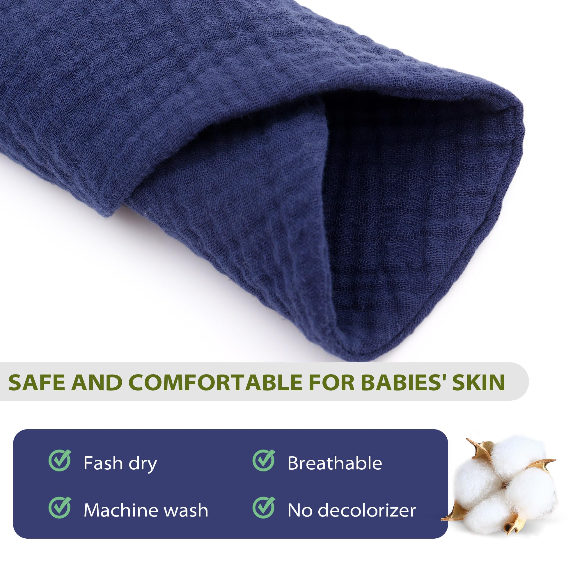 Miracle Baby Bavoirs Bandana Bébé Mousseline 4 Pièces 0-36 Mois