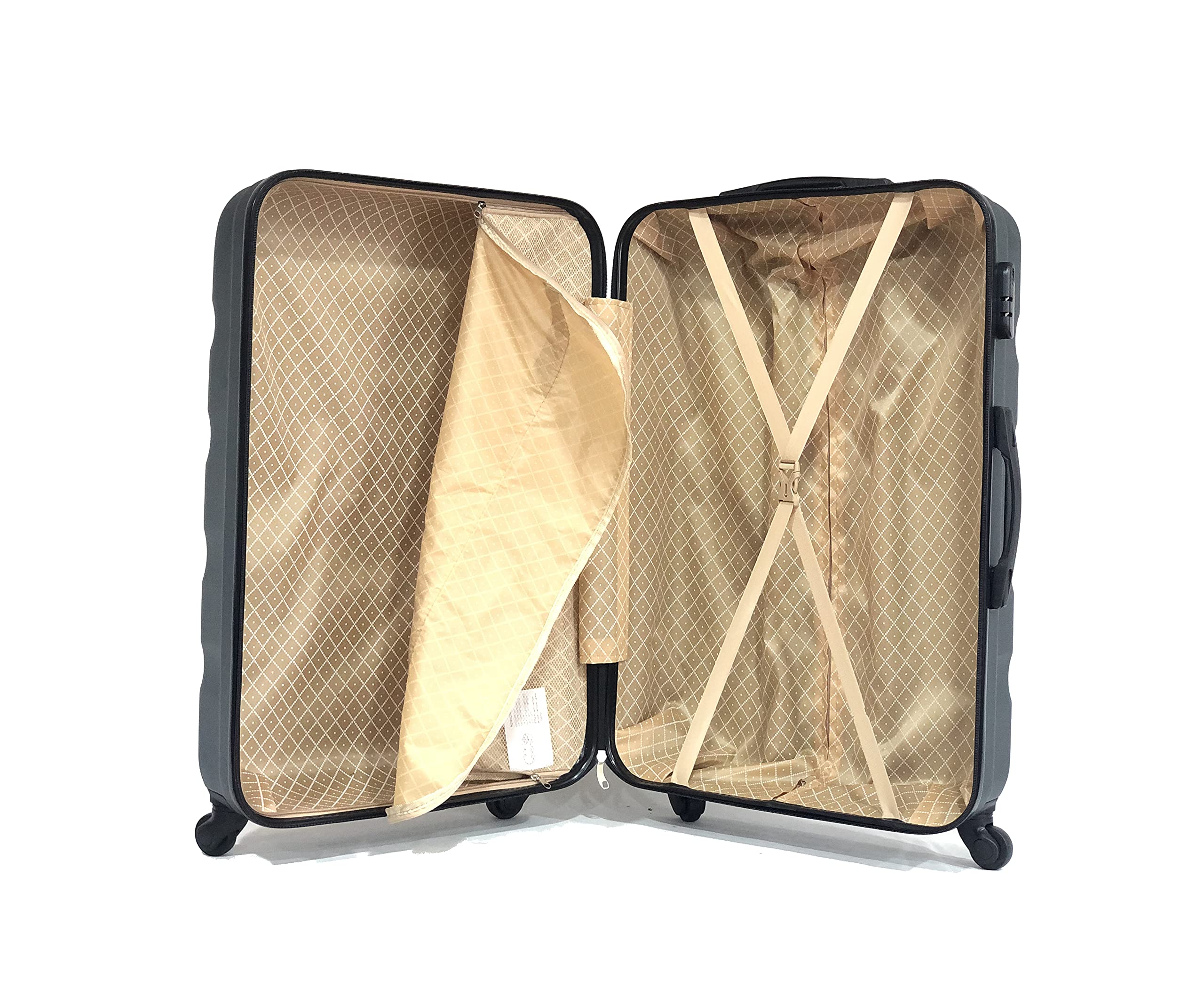 CELIMS - Koffer New Parent, Dunkelgrün (5806), Lot de 3 Valises & 2 Vanity, Set mit 3 Koffern & 2 Kosmetikkoffern