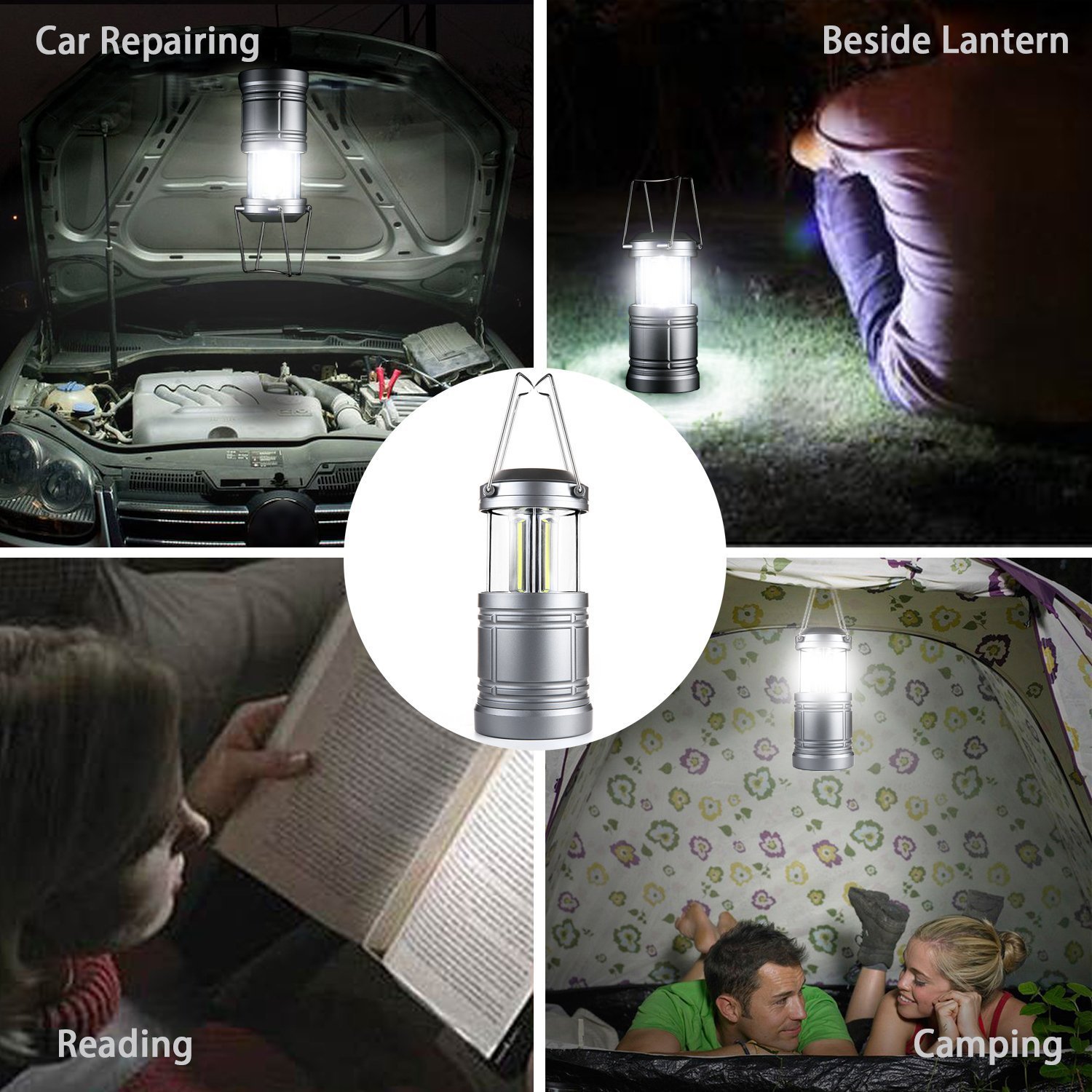 Taclight COB - Linterna LED plegable con base magnética