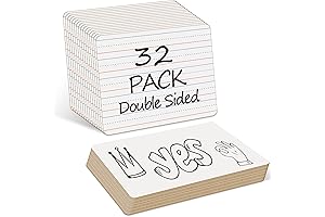 32 Small Whiteboards for Kids - Mini Portable Dry Erase Classroom Boards